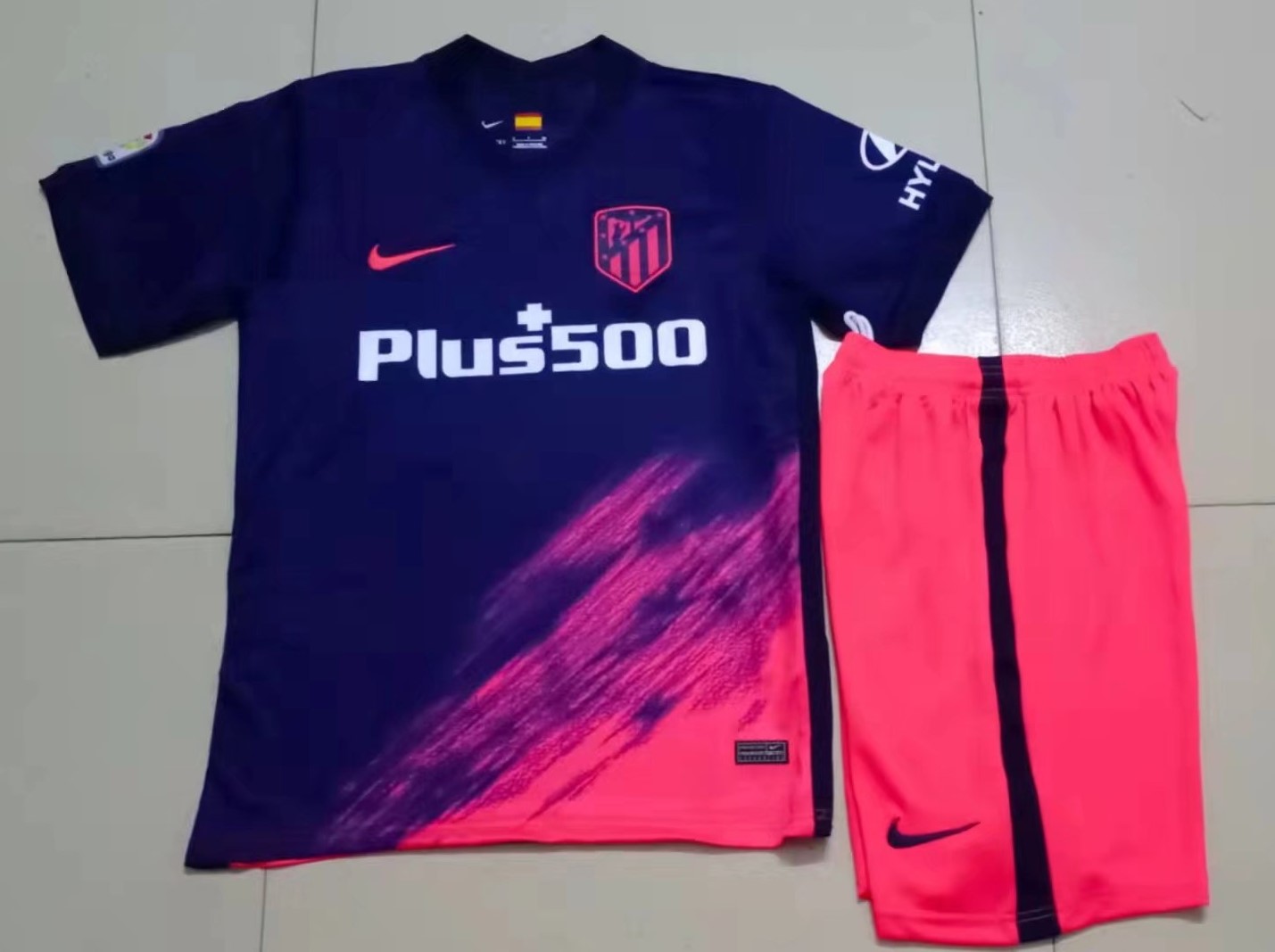 2021-22 Atlético Madrid Blue & Purple Soccer Uniform-315