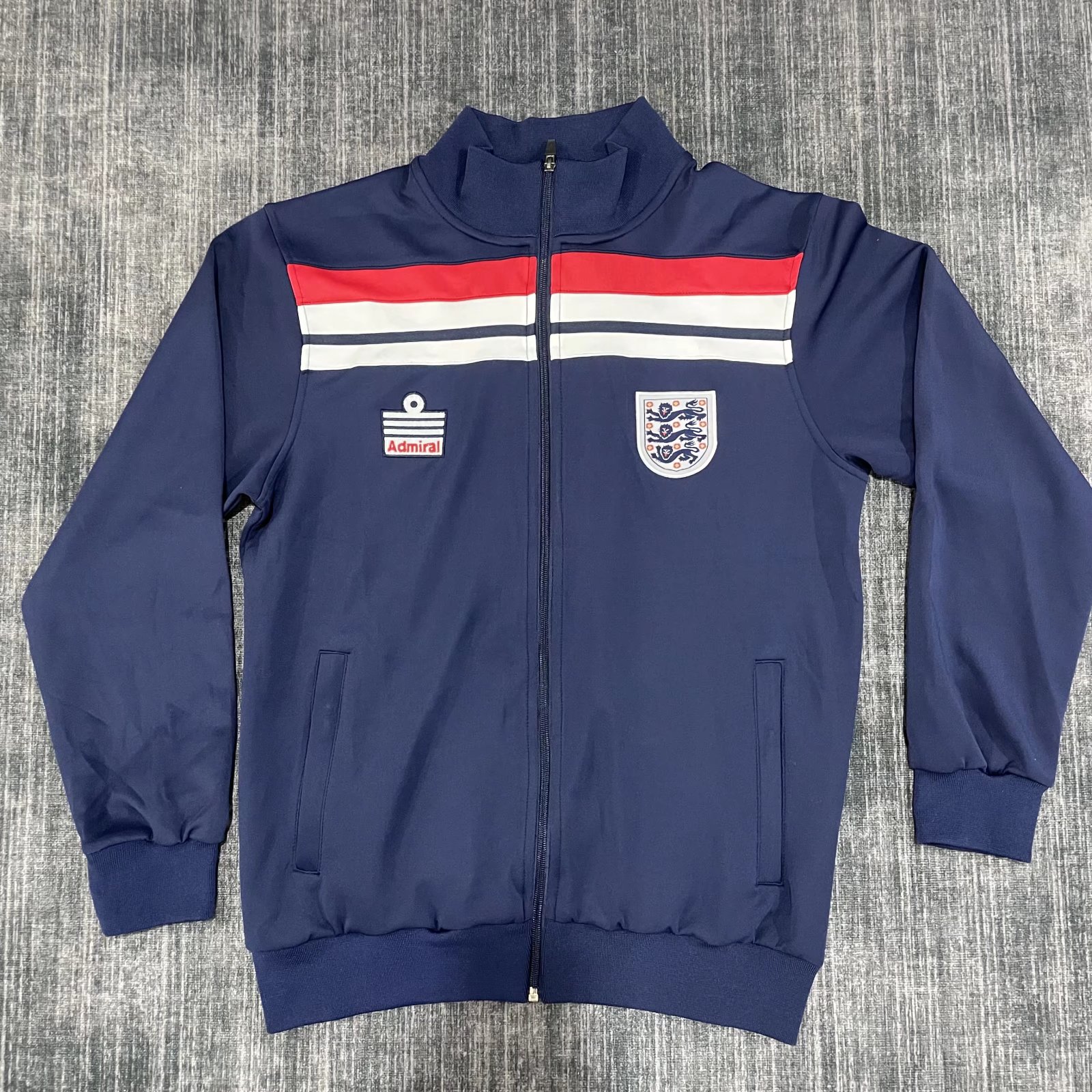 1990 Retro Version England Blue Soccer Jacket Top-313