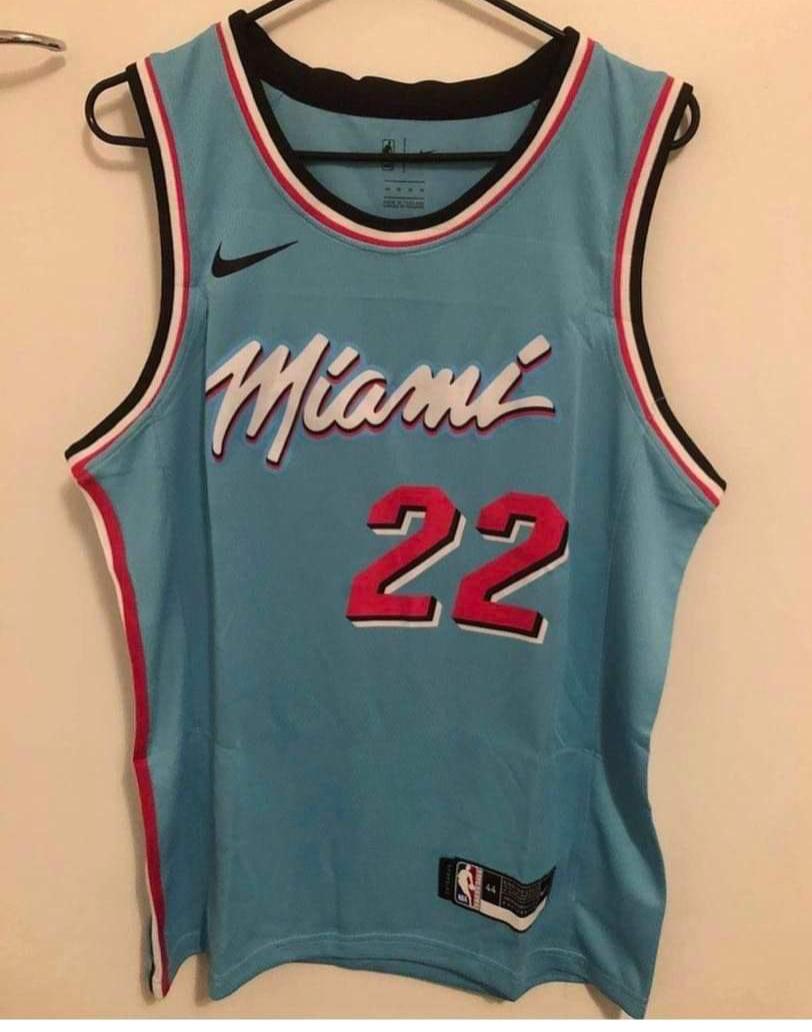 NBA Miami Heat Blue Round collar #22 Jersey-311