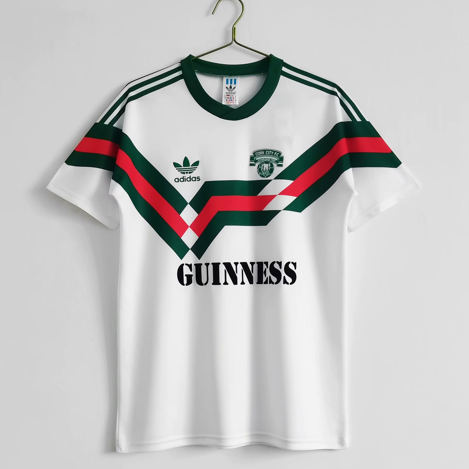 1988-89 Retro Version Cork City White Thailand Soccer Jersey-710/811