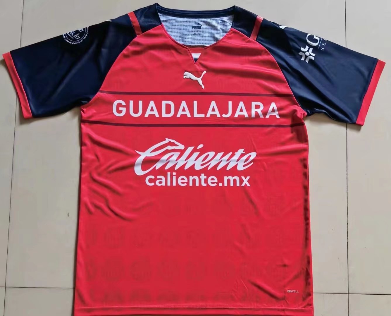 2021/22 Deportivo Guadalajara Home Red & White Thailand Soccer Jersey AAA-321/07