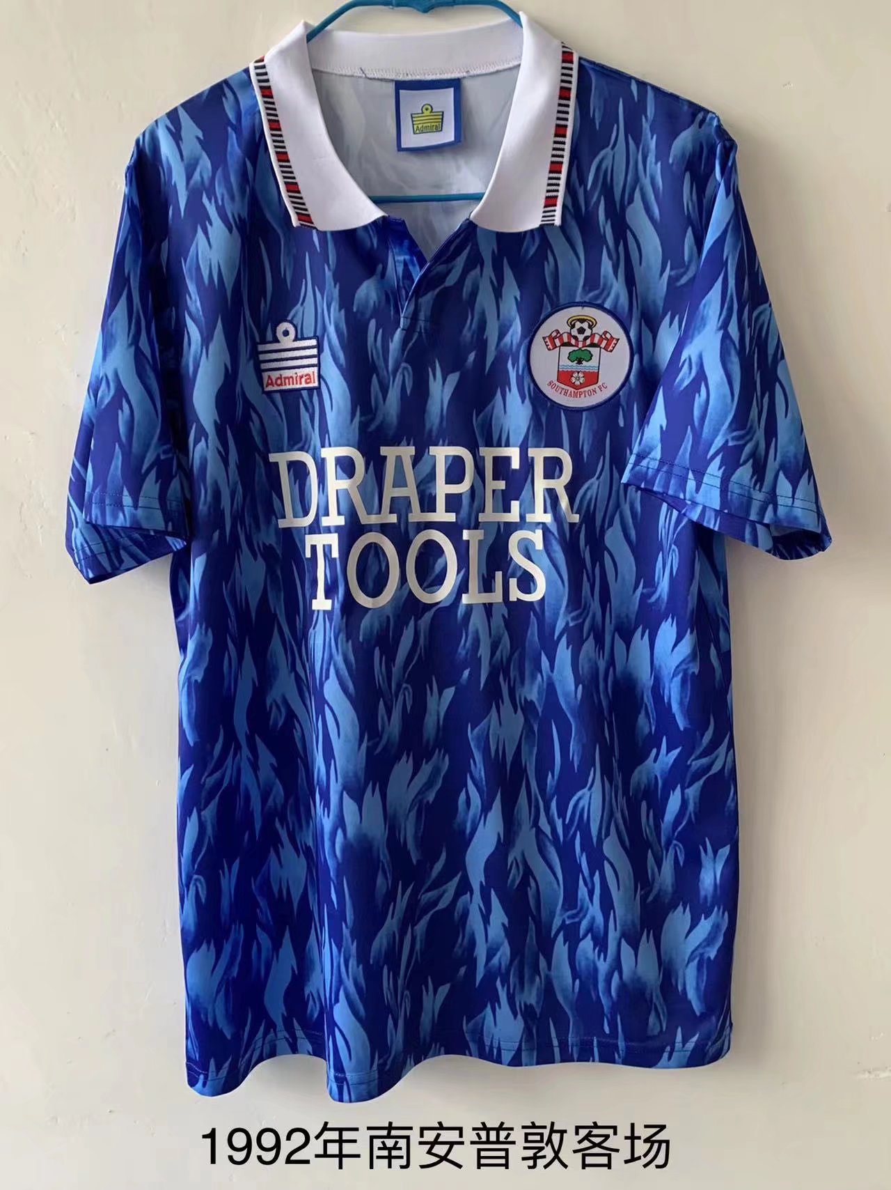 1992 Retro Version Southampton Away Blue Thailand Soccer Jersey-709