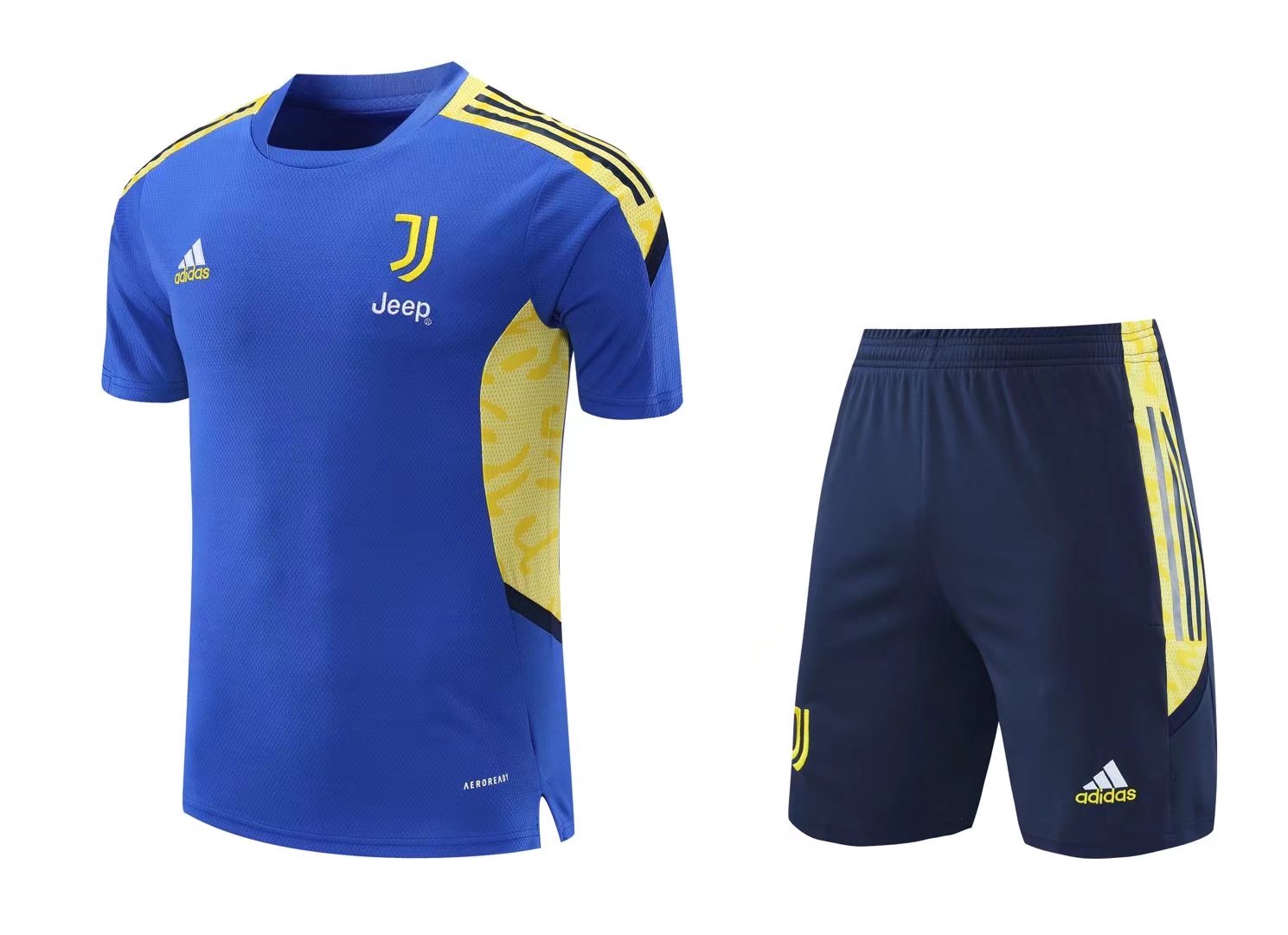 2021-22 Juventus Cai Blue Thailand Soccer Training Jersey Uniform-418