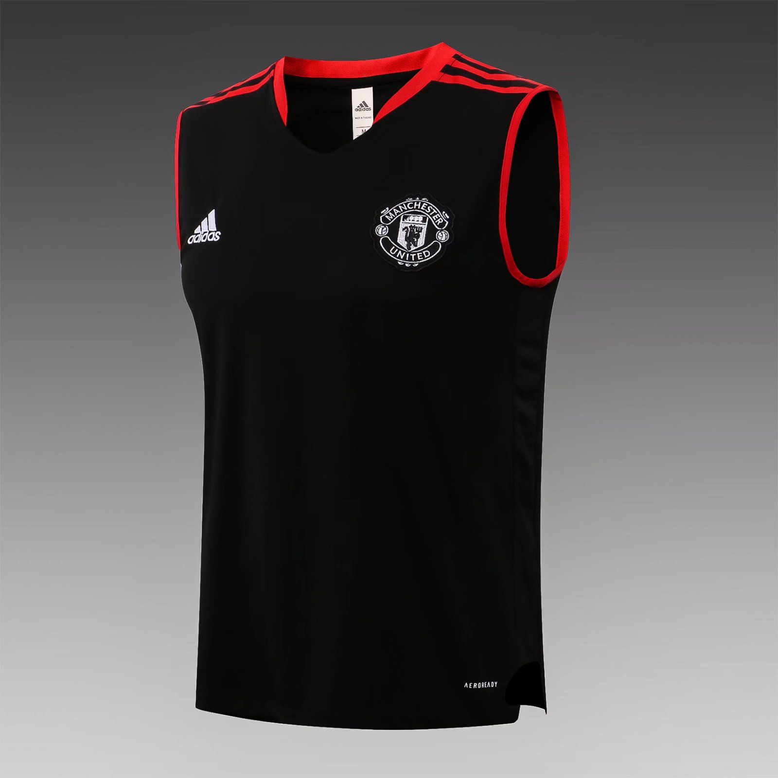 2021-2022 Manchester United Black Shorts-Sleeve Thailand Soccer Vest-815