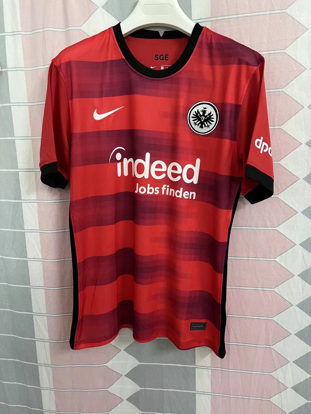 UEFA Champions League Eintracht Frankfurt Away Red Thailand Soccer Jersey AAA-709