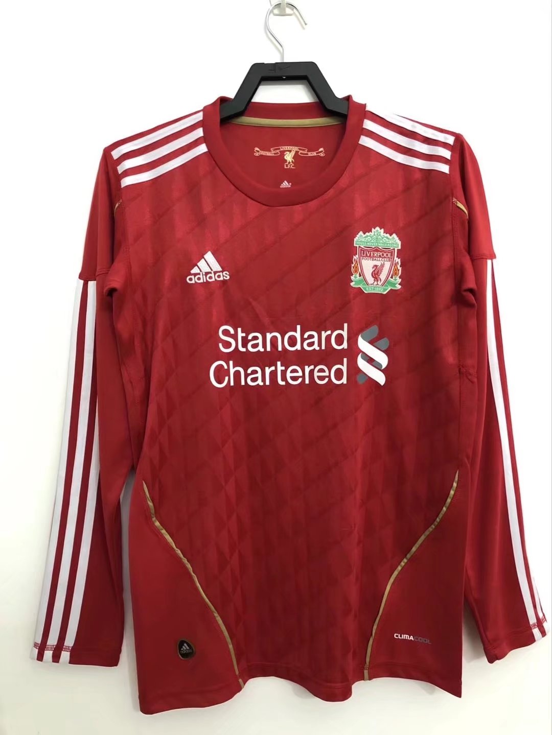 1011 Retro Version Liverpool Home Red Thailand LS Soccer Jersey AAA-811/601