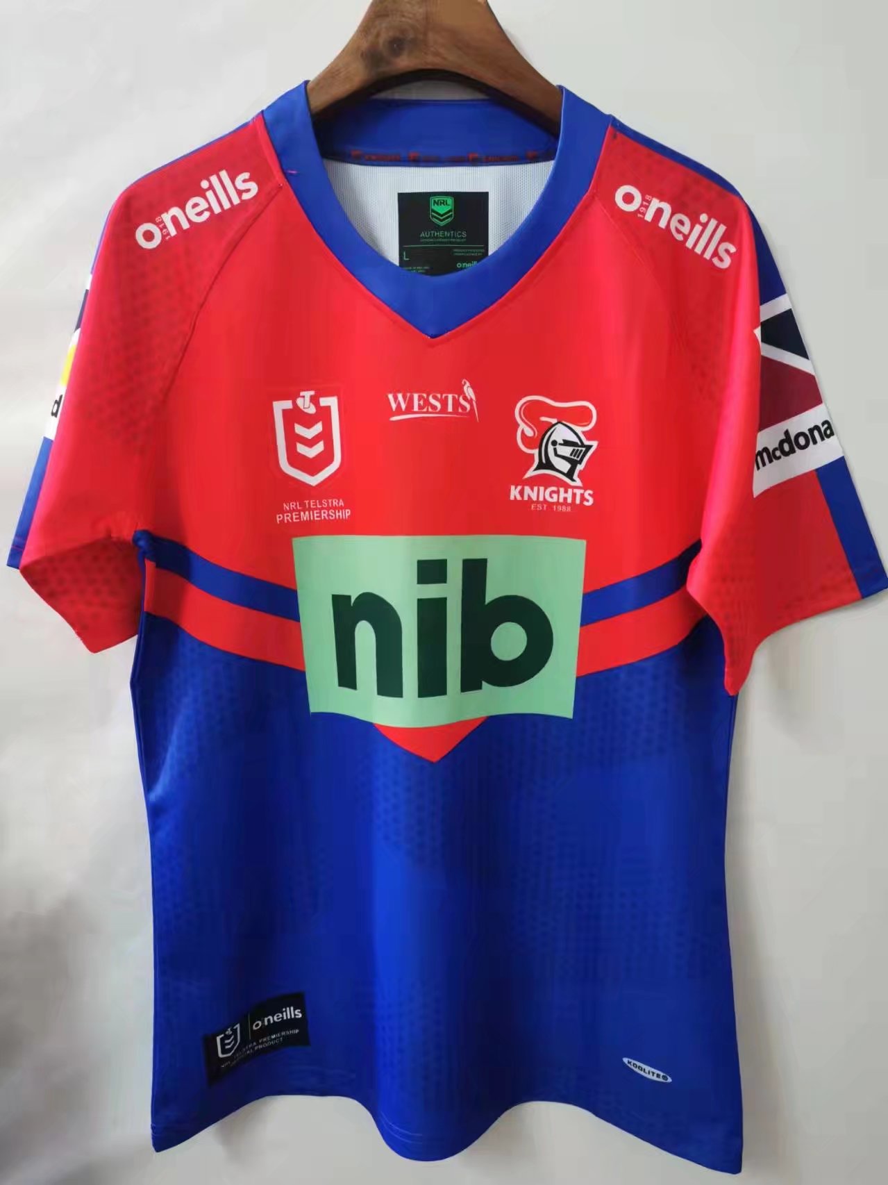2022 Boland Cavaliers Home Red & Blue Thailand Rugby Shirts-805