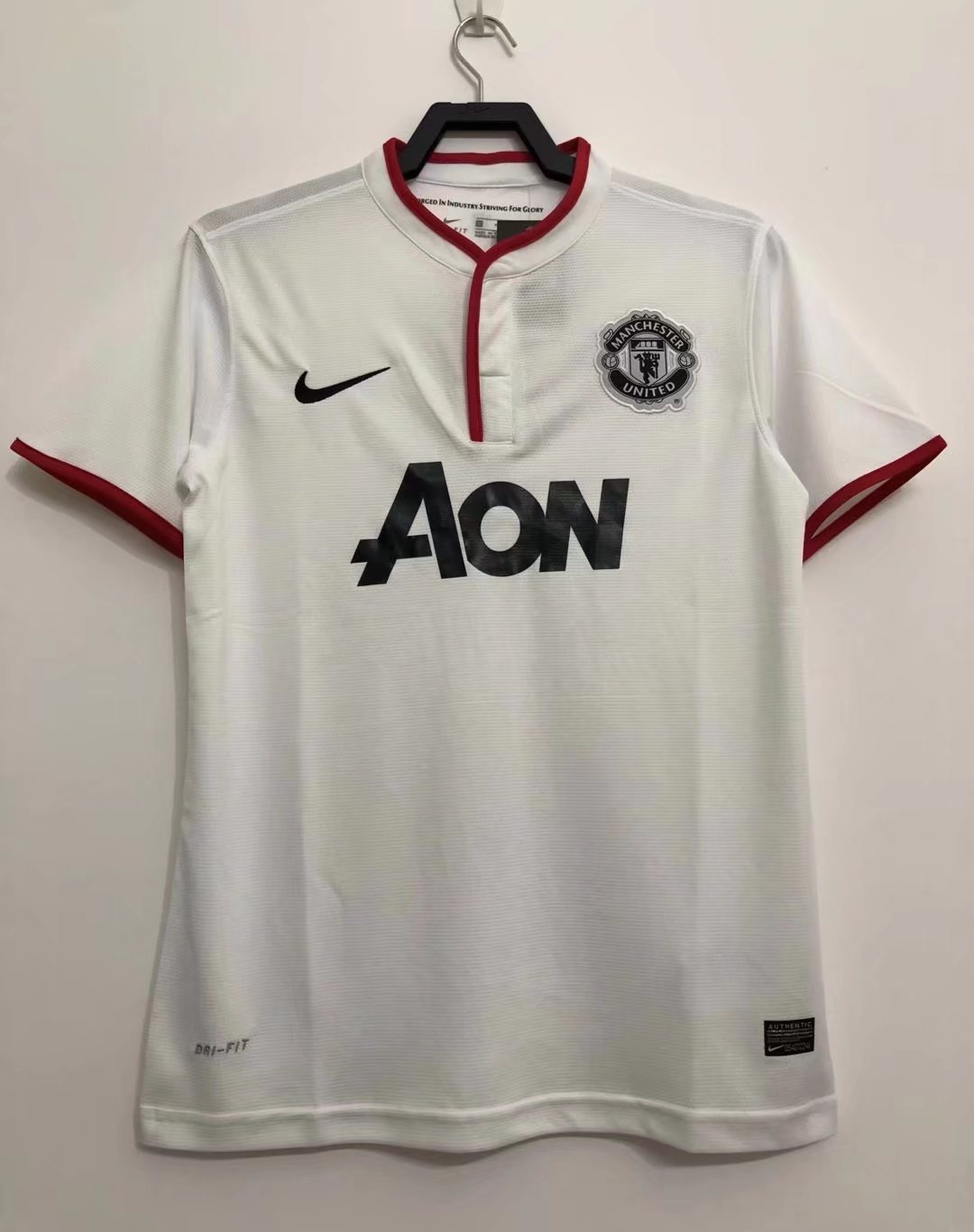 13-14 Retro Manchester United White Thailand Soccer Jersey AAA-311/503