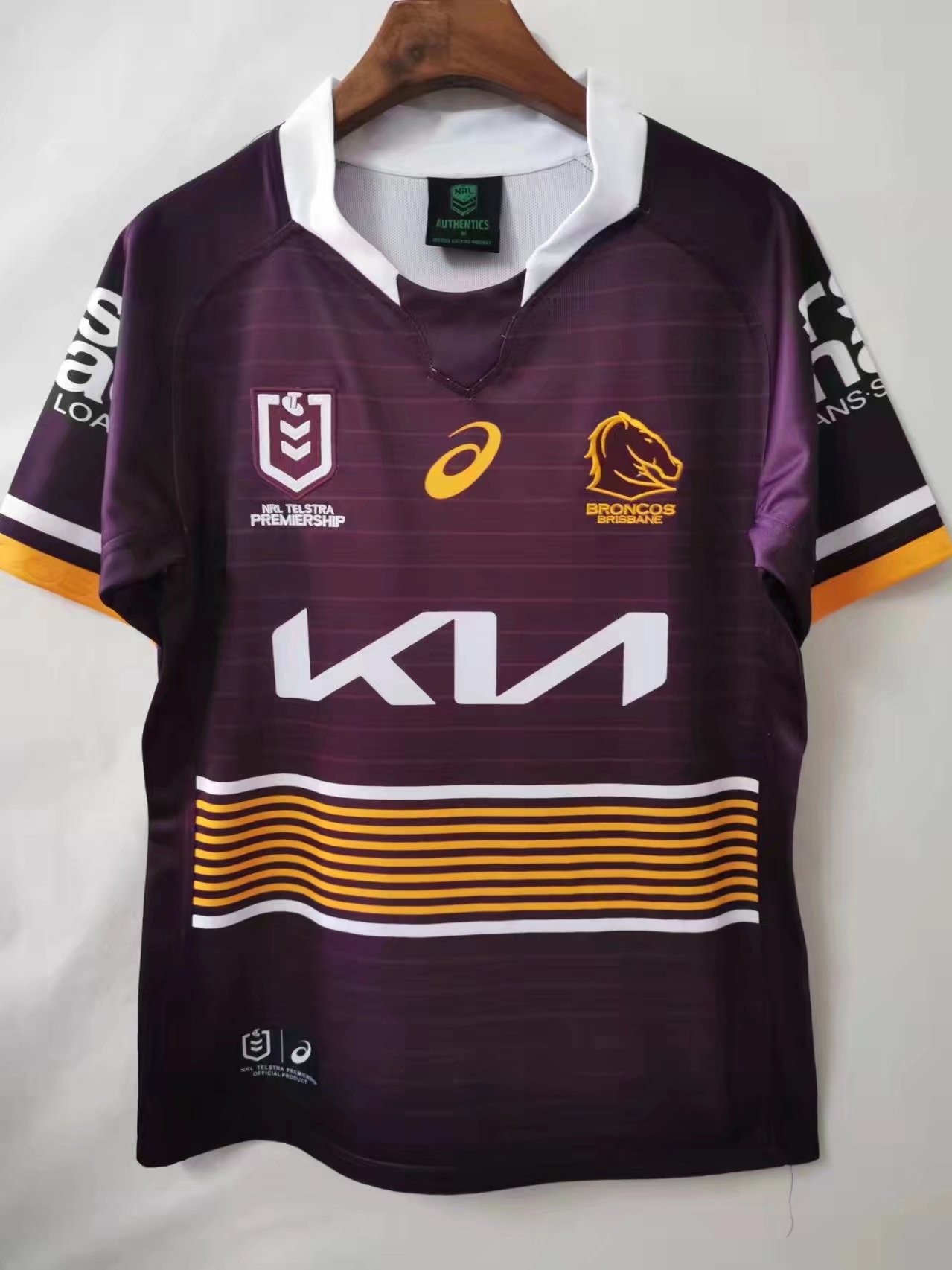 2022 Broncos Yellow & Purple Thailand Rugby Shirts-805