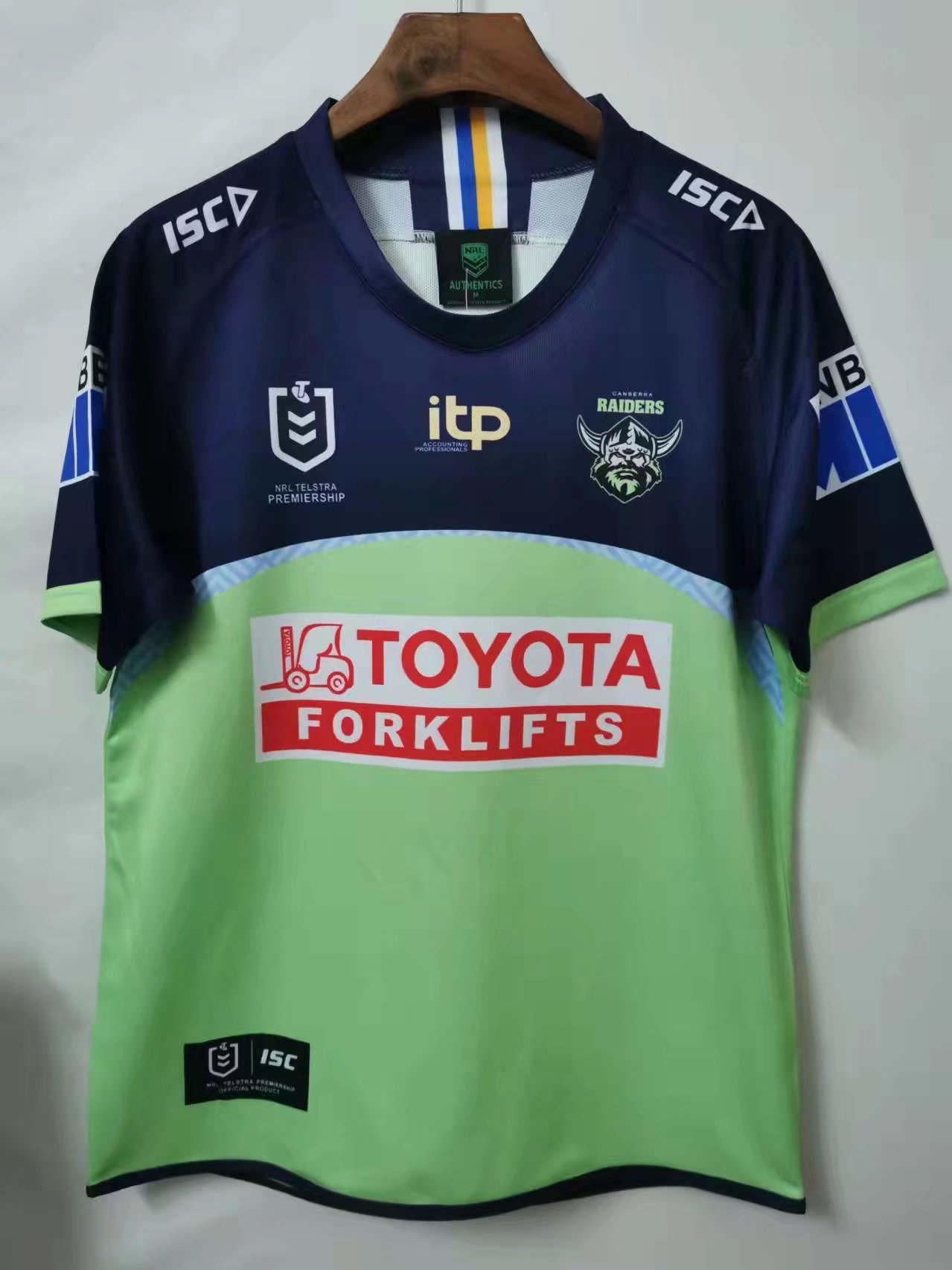 2021 Assaulter Away Blue & Green Thailand Rugby Shirts-805