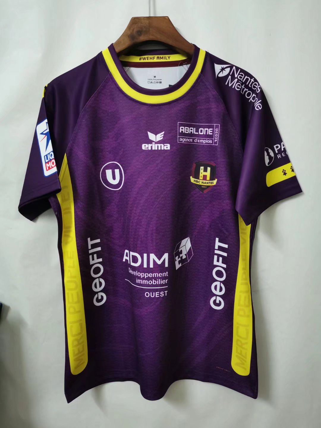 2022 HBC NANTES  Home Purple Thailand Rugby Shirts-805