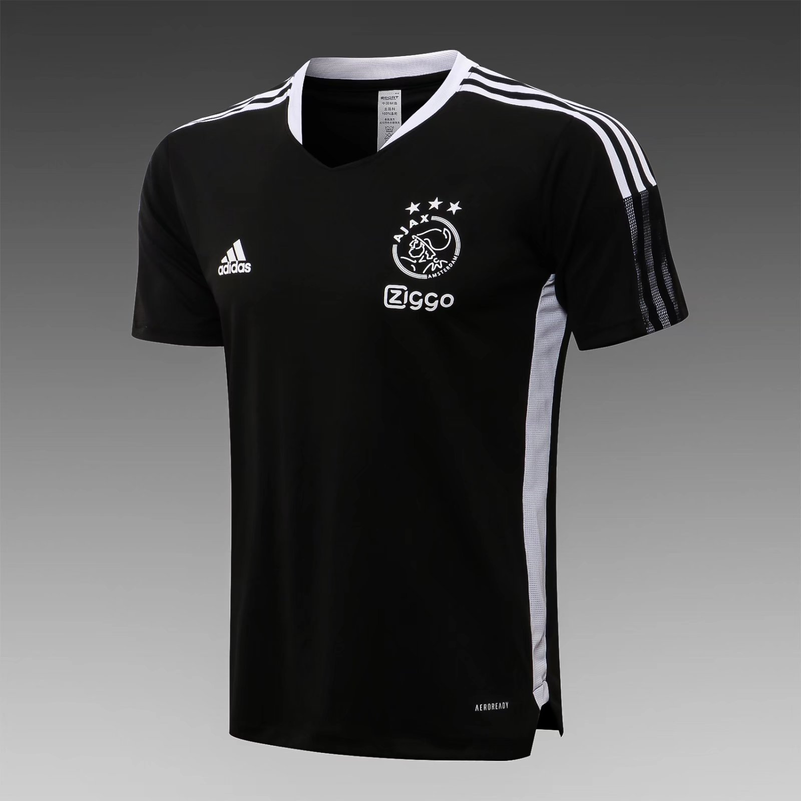 2021-22 Ajax Black Shorts -Sleeve Thailand Tracksuit -815