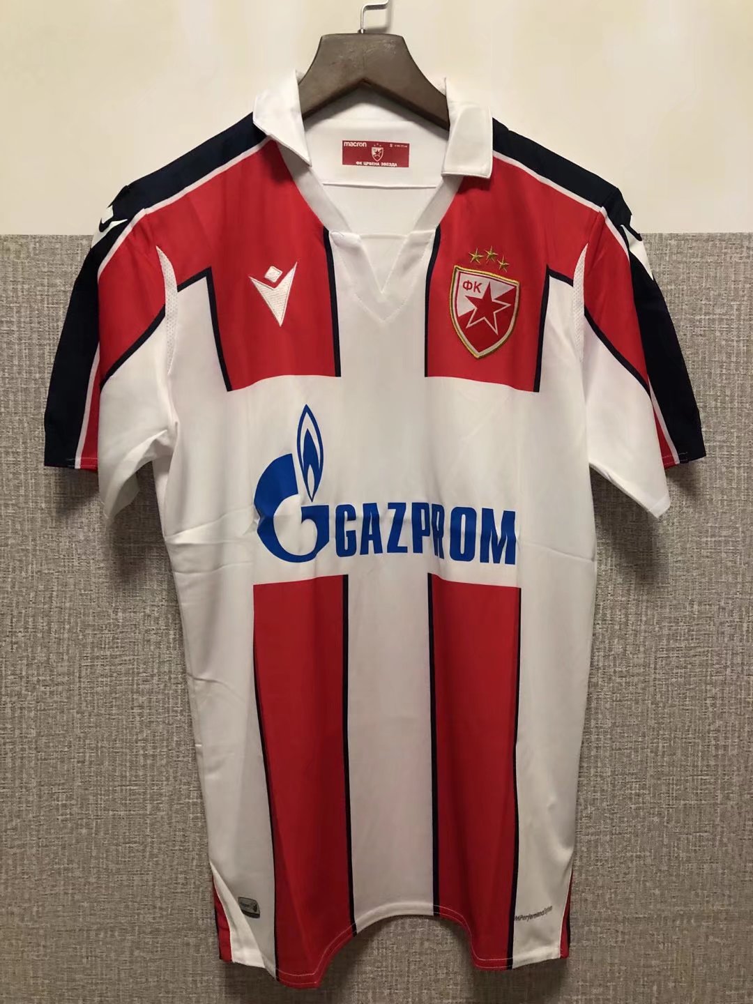 Crvena zvezda Beograd Red & White Thailand Soccer Jersey AAA-2011