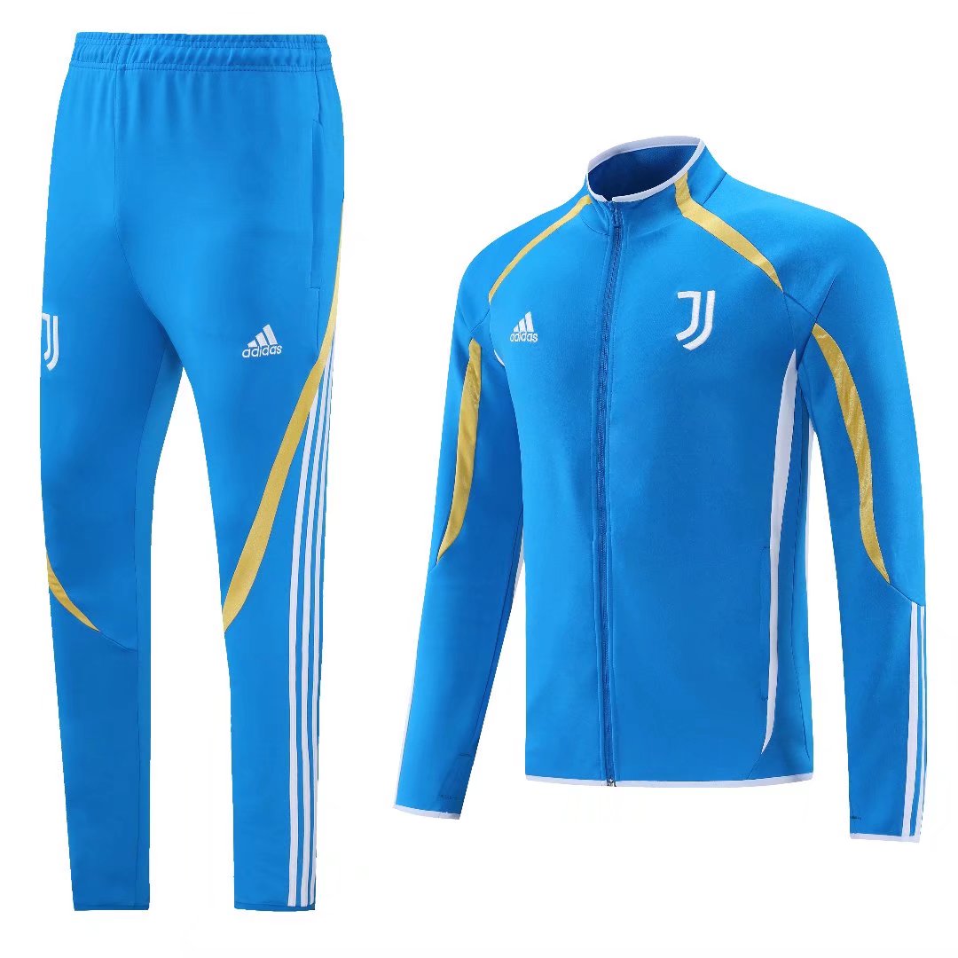 Commemorative Edition 2021-22 Juventus FC Cai Blue Thailand Soccer Jacket Uniform-LH