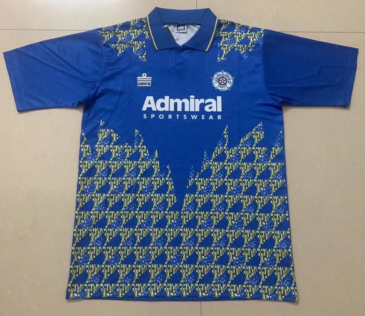 92-93 Retro Version Leeds United Away Blue Thailand Soccer jersey AAA-1040