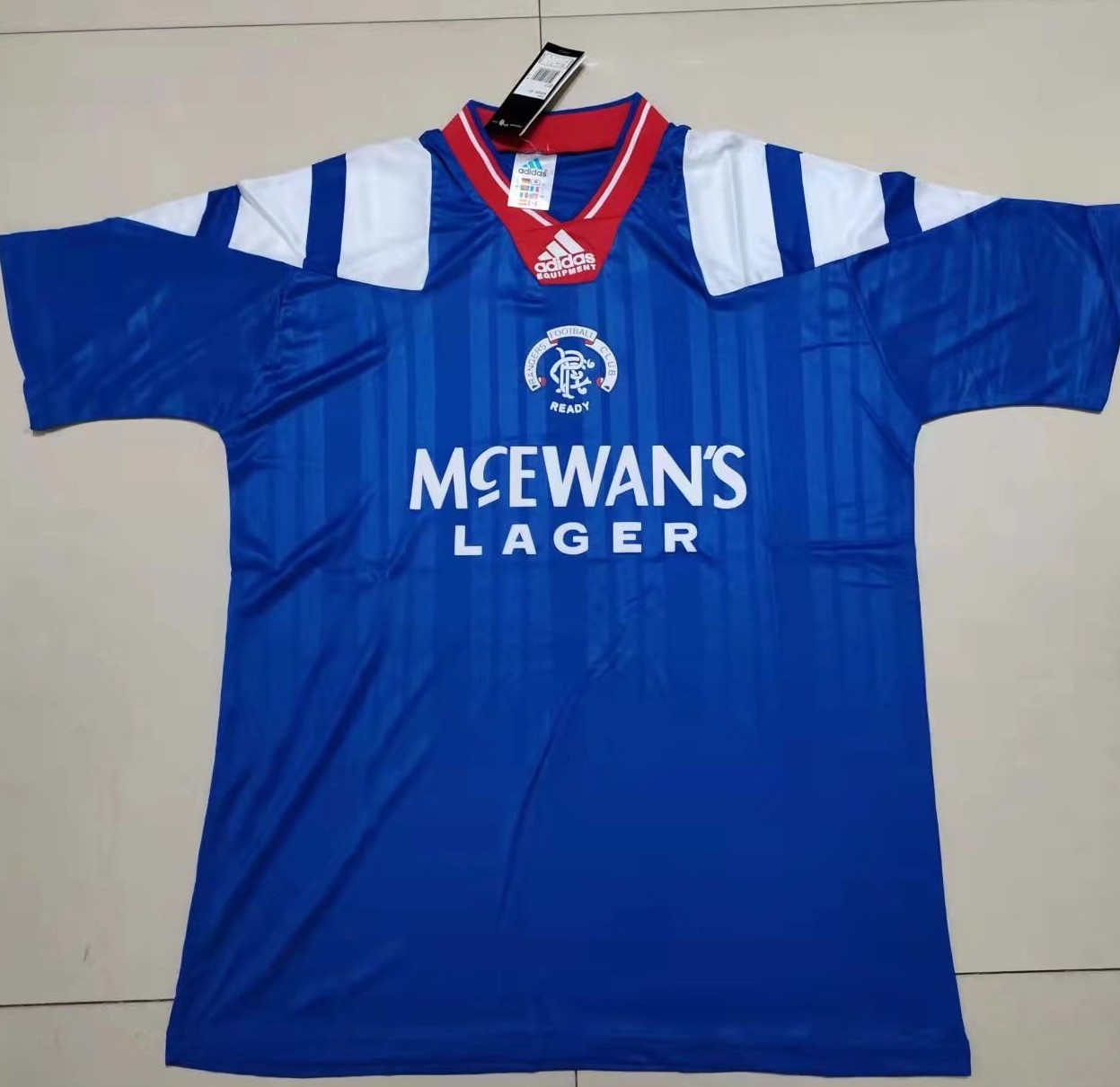 Retro Version Rangers Home Blue Thailand Soccer Jersey AAA-999
