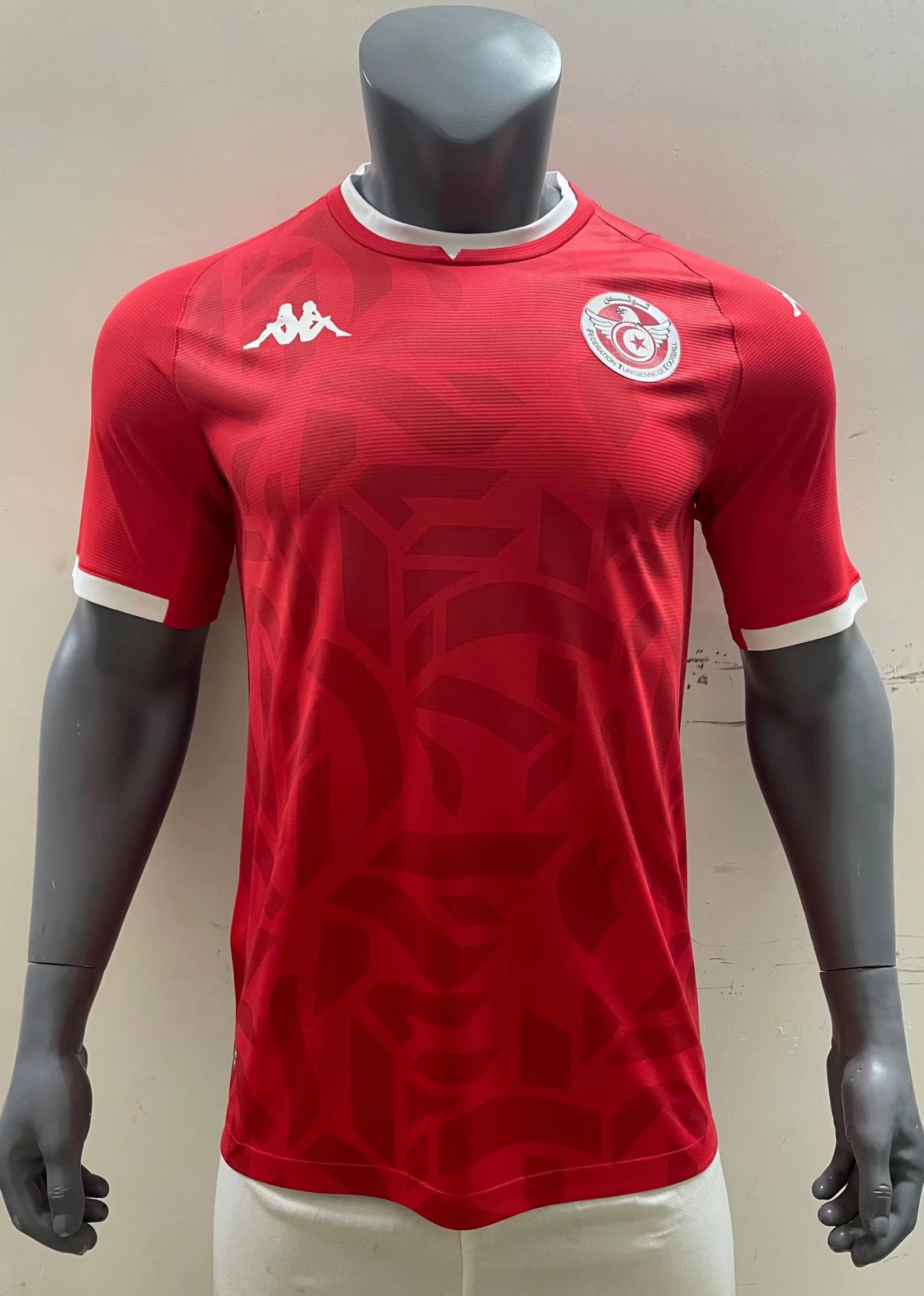 2021/22 Tunisia Home Red Thailand Soccer Jersey AAA-416/709
