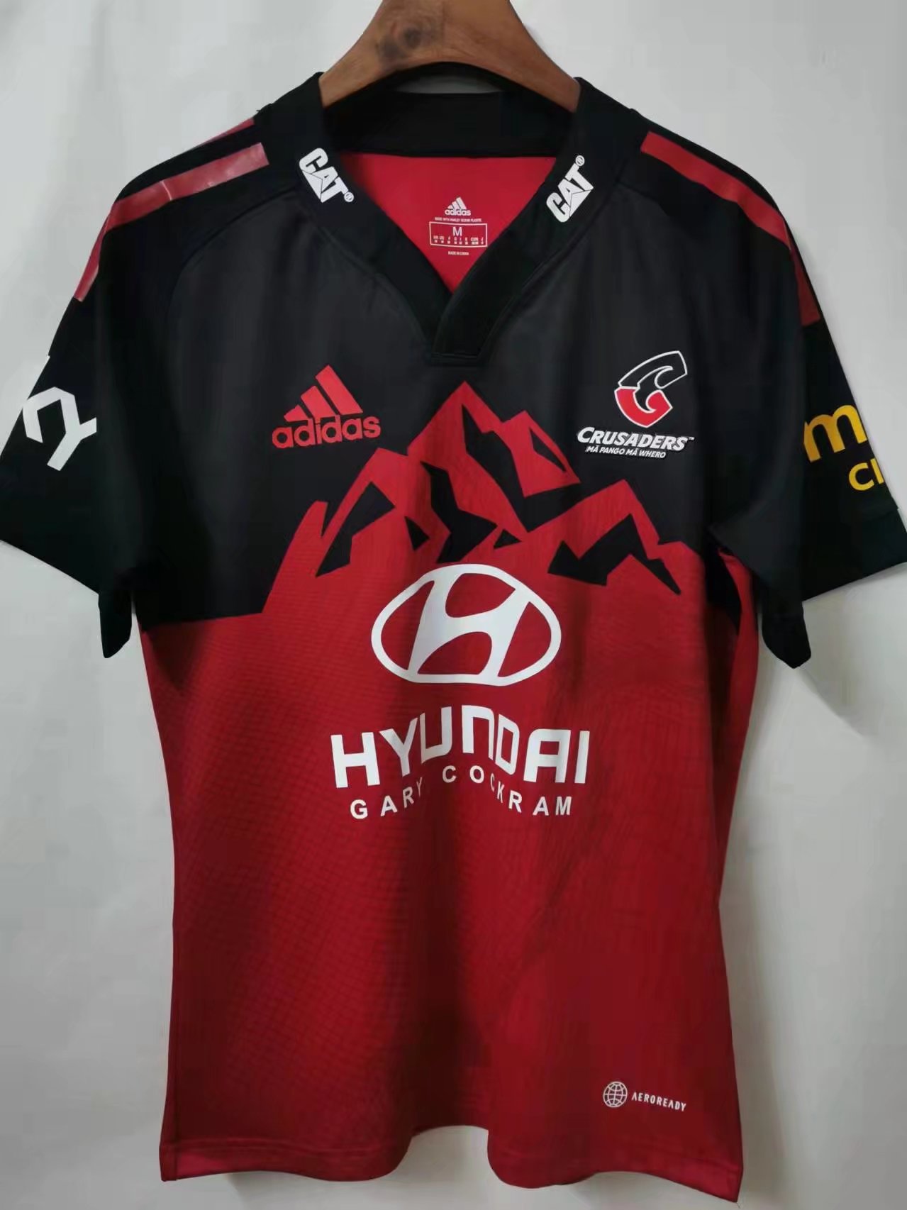 2021/22 Crusaders Home Red & Black Thailand Rugby Shirts-805