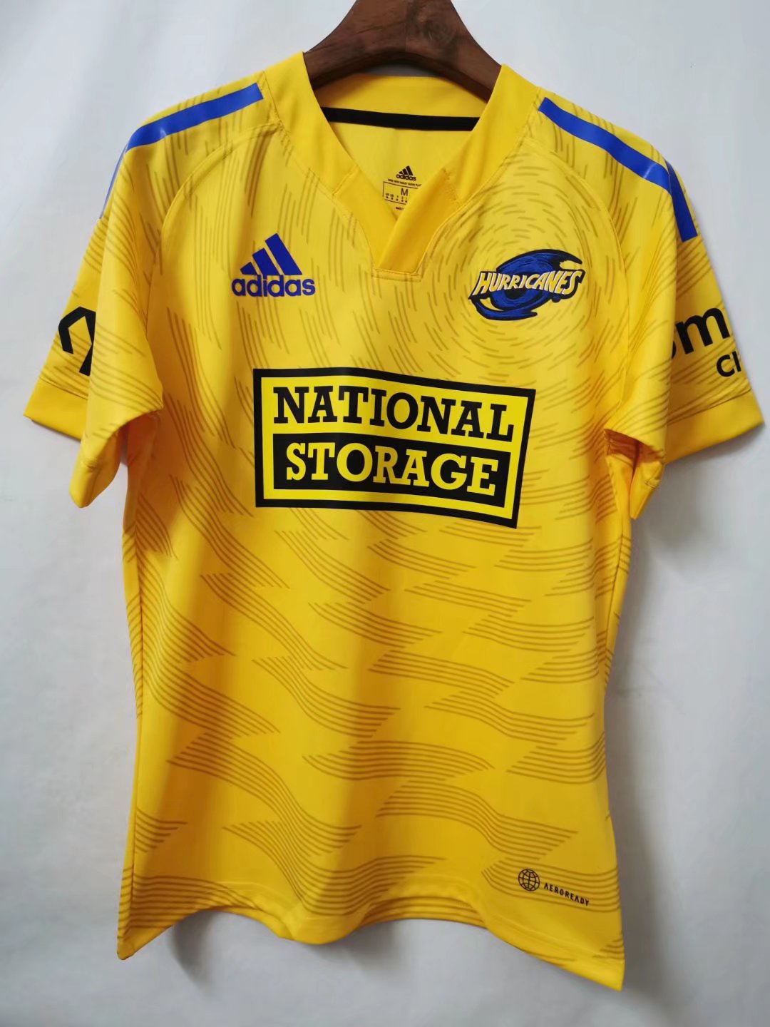 2022 Hurricanes Home Yellow Thailand Rugby Shirts-805