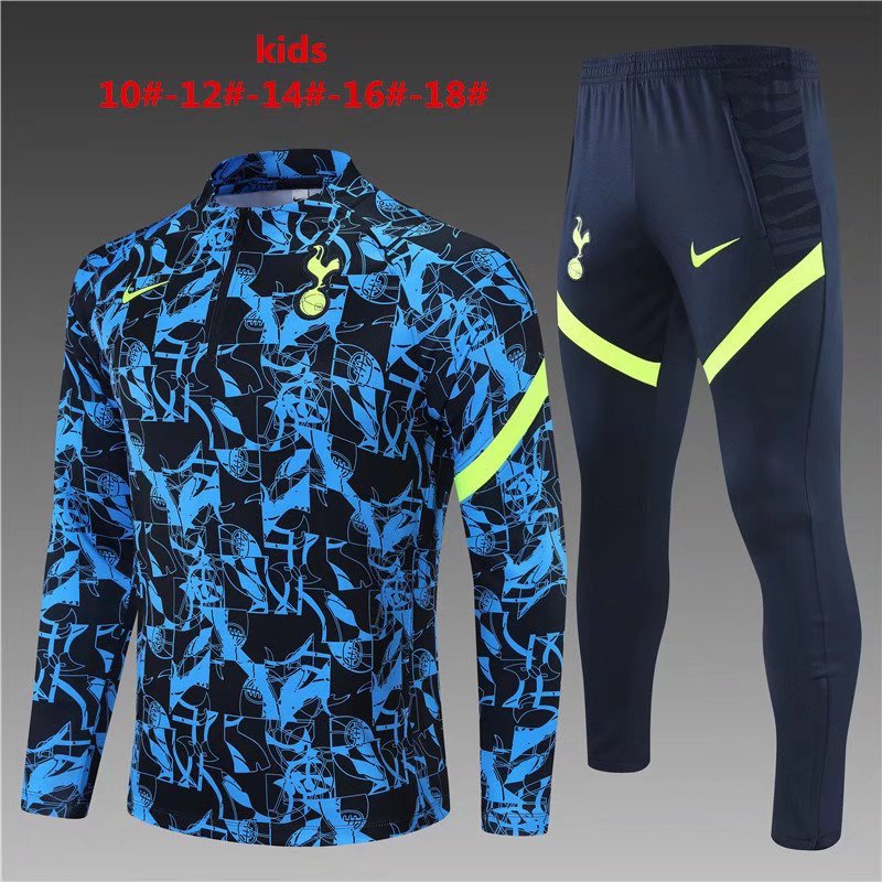 2021-22 Tottenham Hotspur Camouflage Kids/Youth Soccer Tracksuit Uniform-801