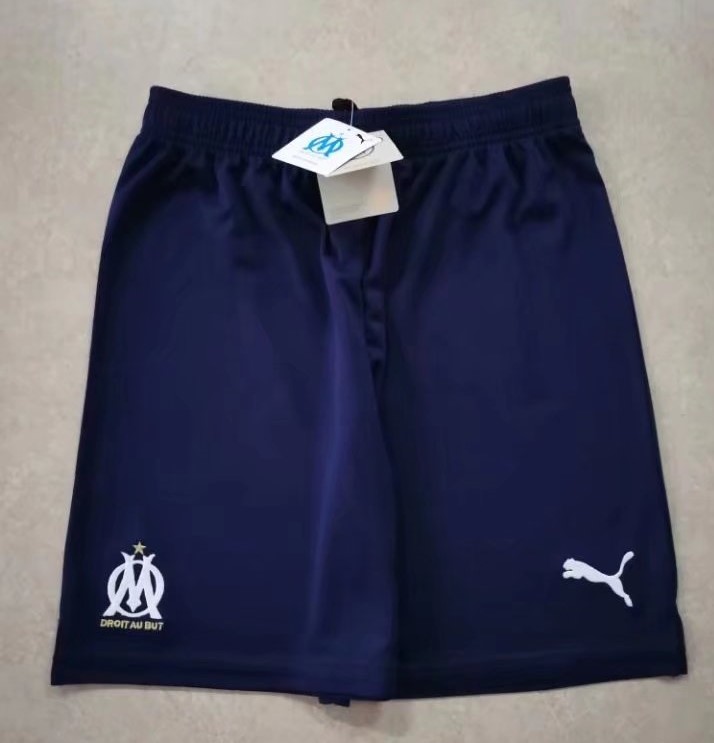 2021/22 Olympique de Marseille Away Royal Blue Thailand Soccer Shorts-315