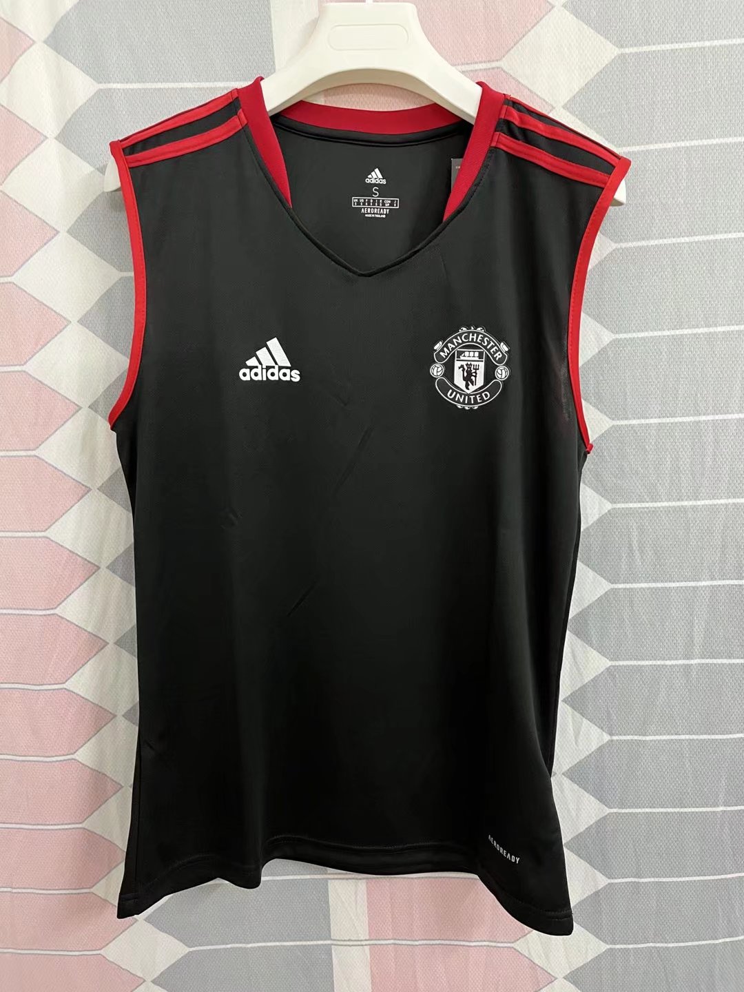 2021/22 Manchester United Black Thailand Soccer Training Jersey AAA-709