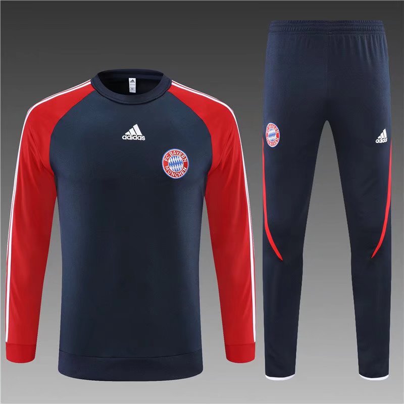 2021-2022 Bayern München Royal Blue Thailand Soccer Tracksuit Uniform-801