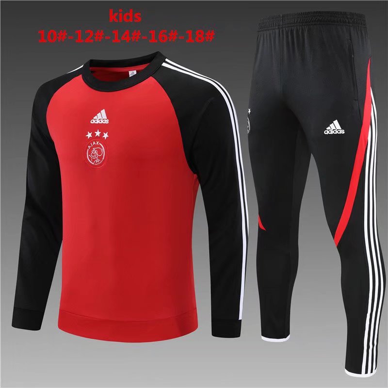 2021/22 Ajax Red & Black Kids/Youth Tracksuit Uniform-801