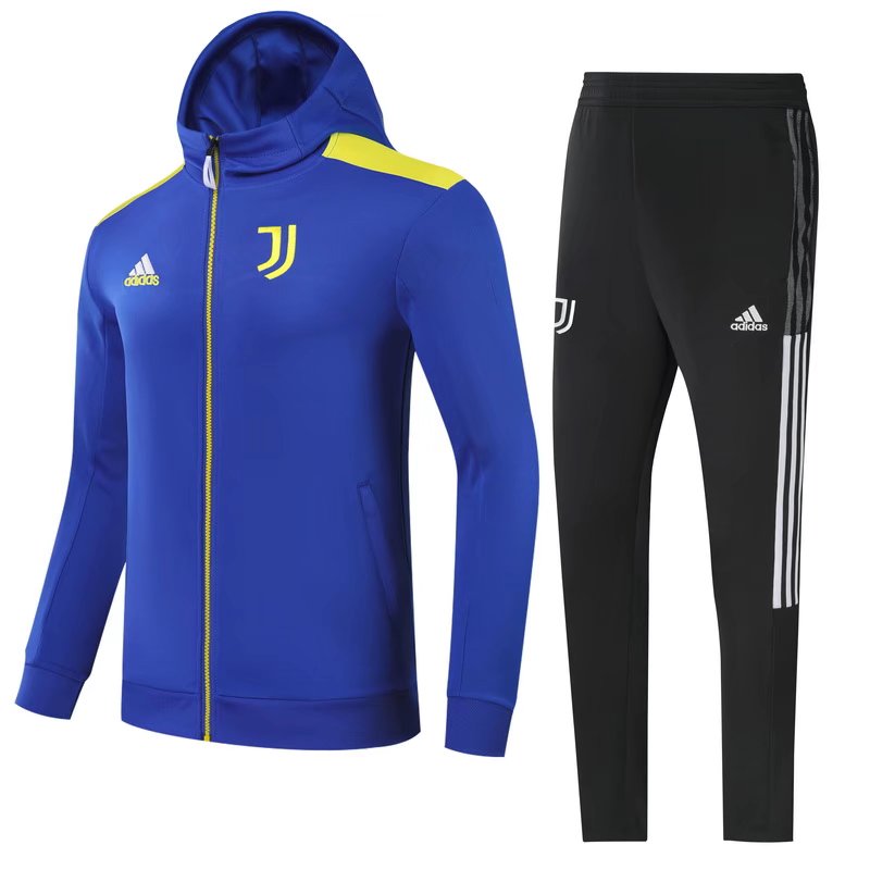 2021-2022 Juventus FC CaiBlue Kids/Youth Soccer Jacket Uniform With Hat-GDP