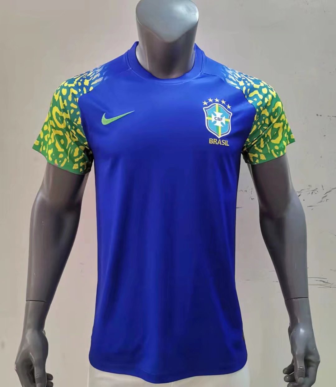 2021-2023 Brazil Away Blue Thailand Soccer Jersey AAA-416/36