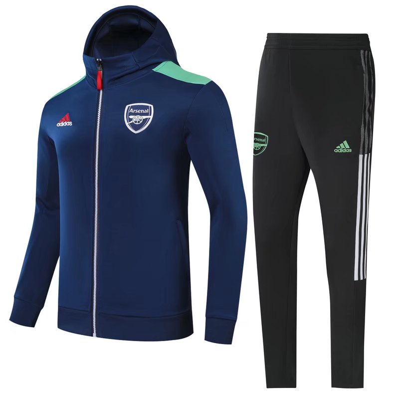 2020-2021 Arsenal Cyan Kids/Youth Jacket Uniform With Hat-GDP