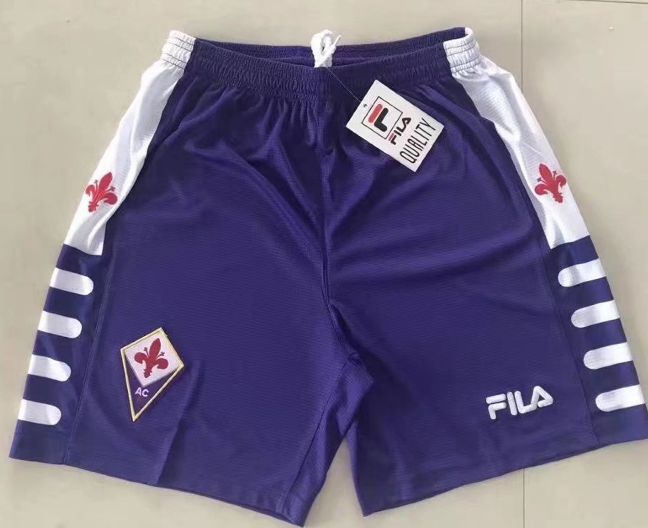 98-99 Retro Version Fiorentina Blue Thailand Soccer Shorts-811/601