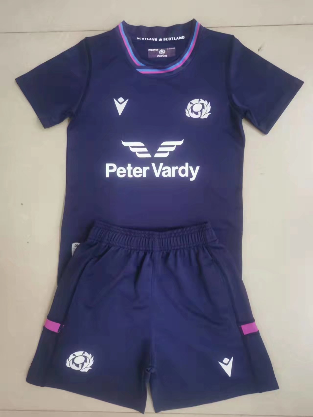 Kids 2021/2022 Scotland Purple Thailand Rugby Uniform-805