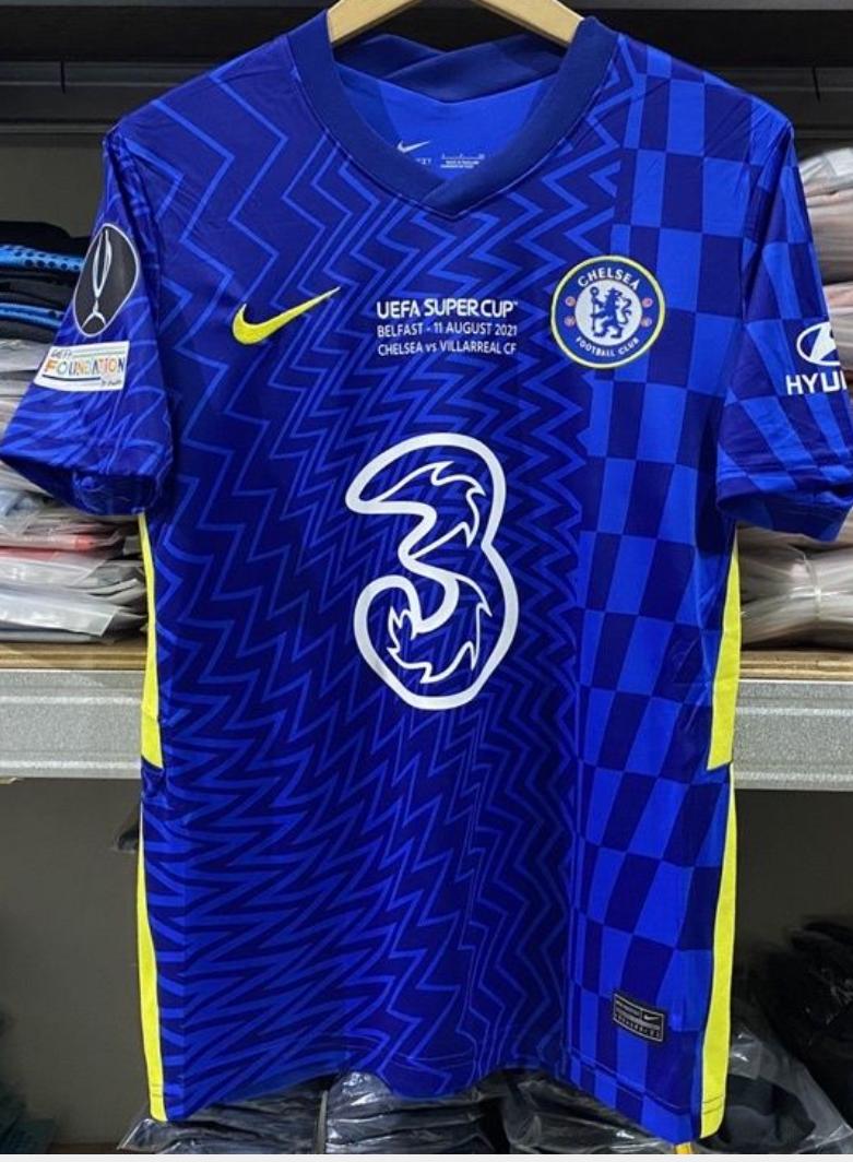UEFA With Patch 2021-22 Chelsea Home Blue Thailand Soccer Jersey AAA-503