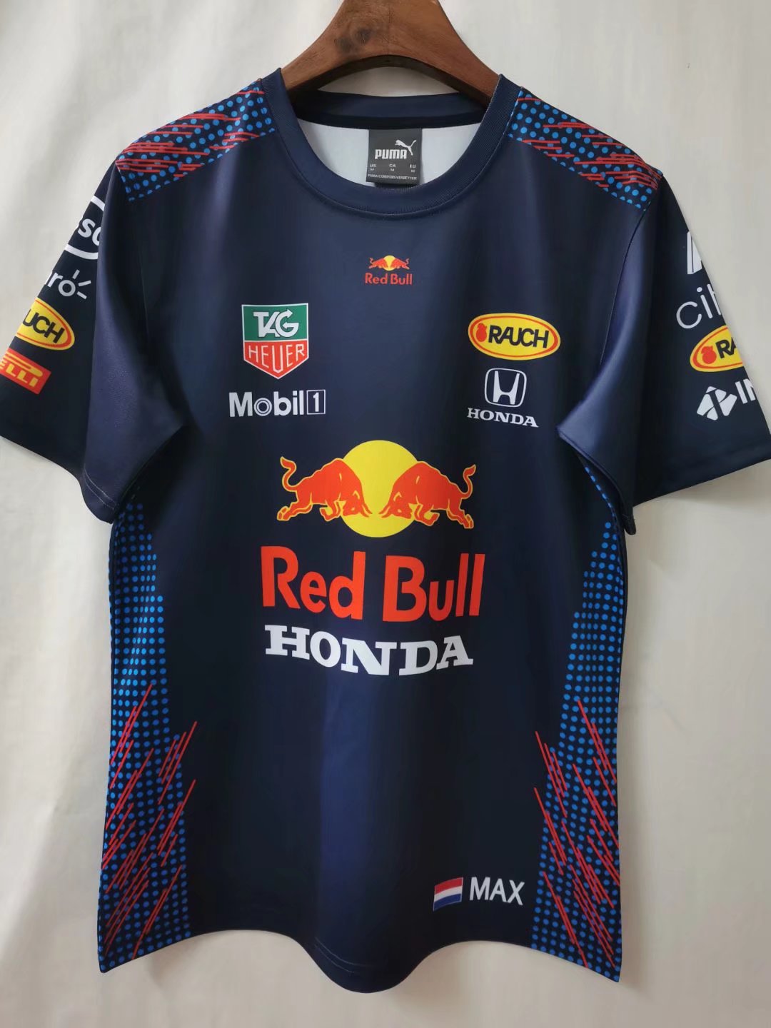 2020-2021 Red Bull Royal Blue Formula One Racing Shirts-805