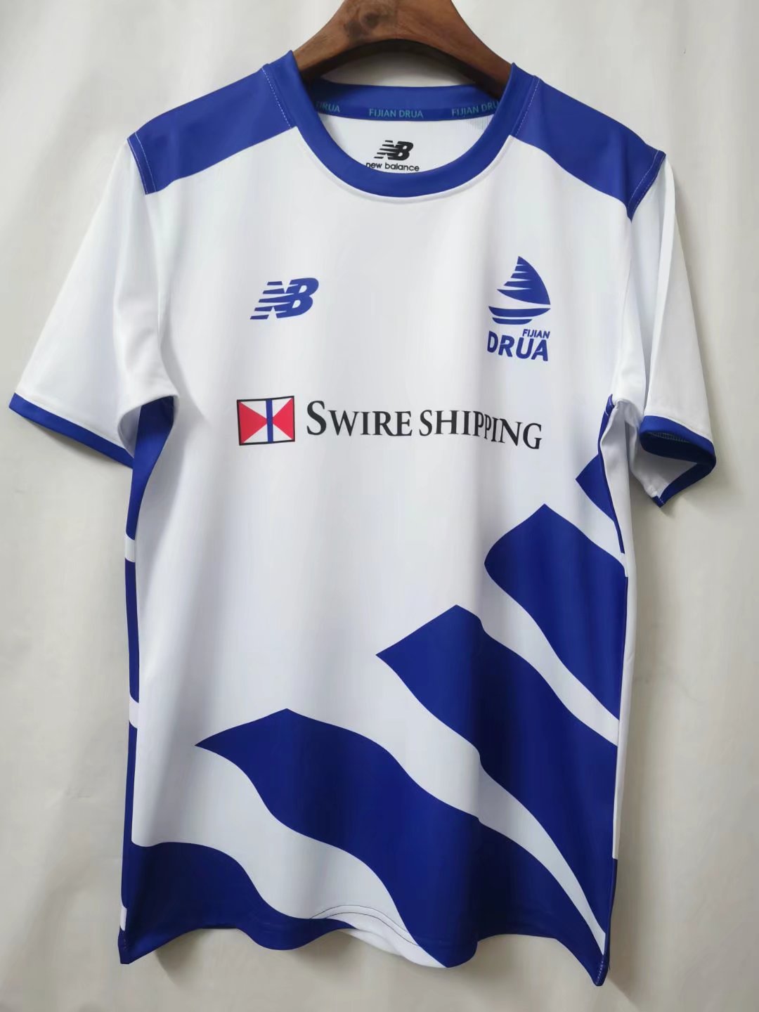 2021-2022 Fiji Blue & White Thailand Rugby Shirts-805