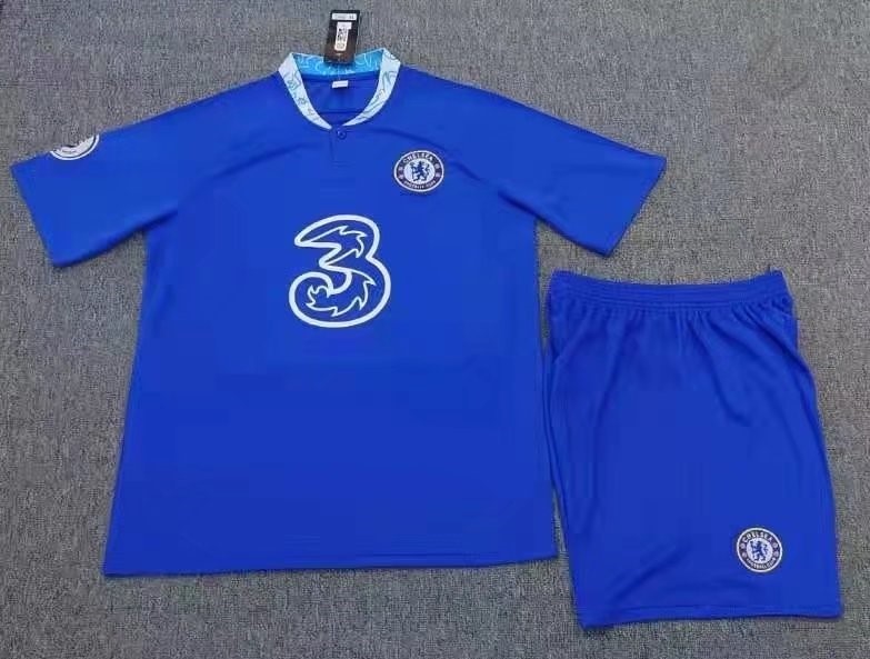 2022-23 Chelsea Home Blue Soccer Uniform-C2048