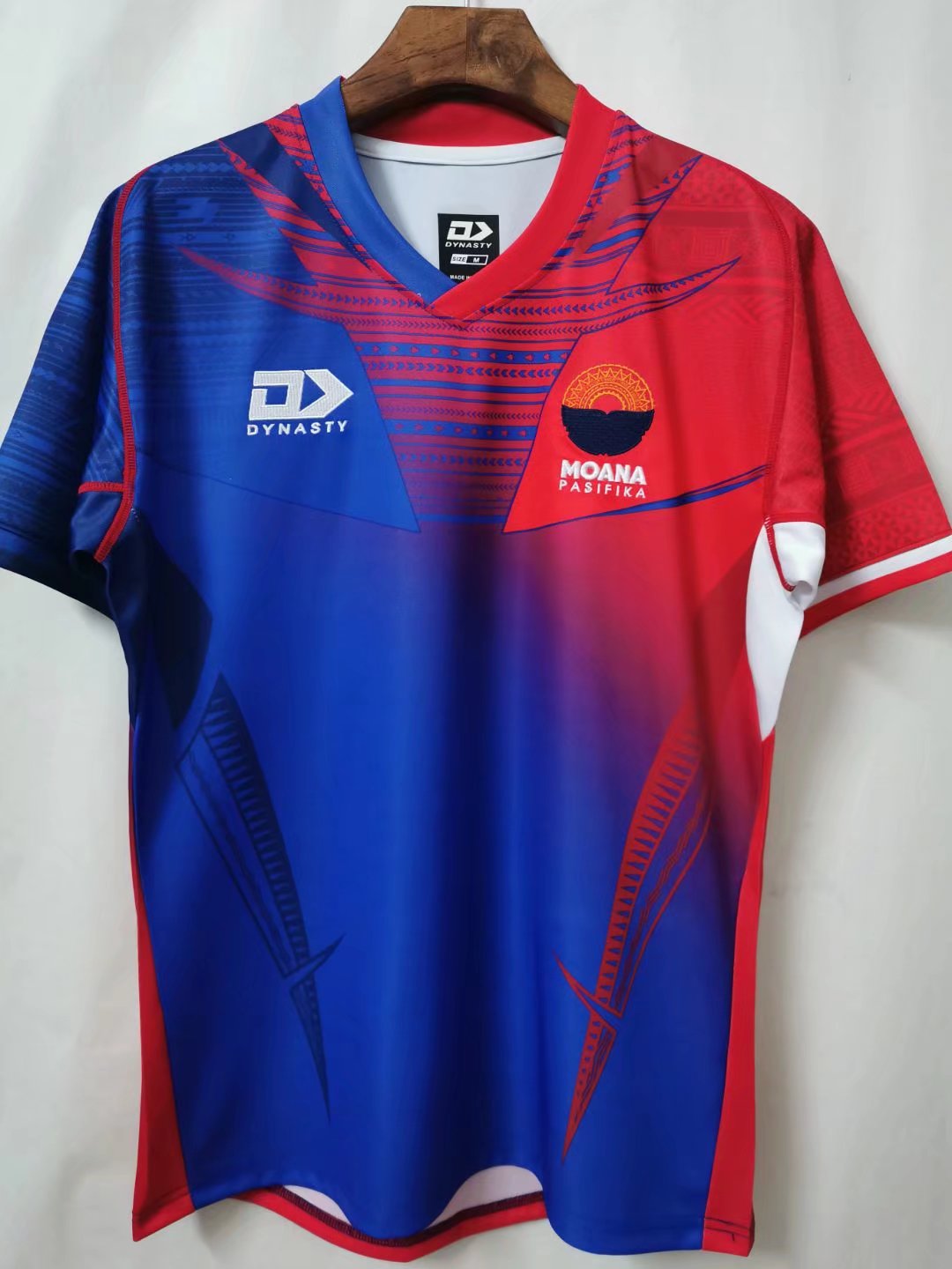 2021/22 New Zealand Moana Red & Blue Thailand Rugby Shirts-805