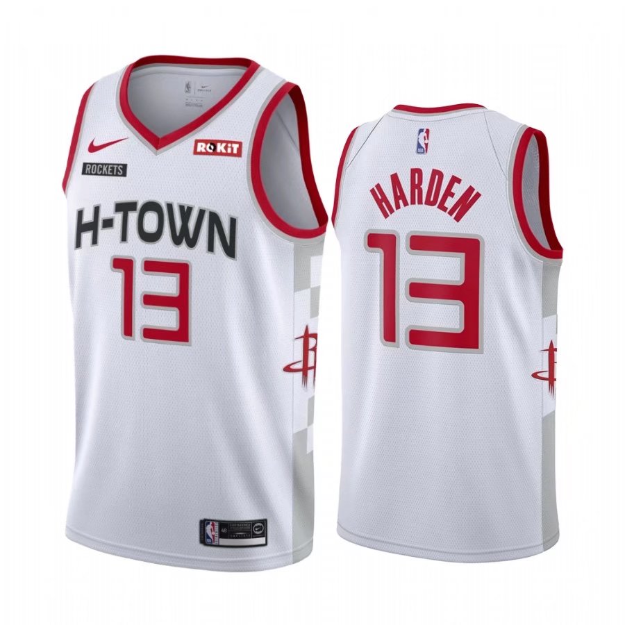 NBA Houston Rockets White #13 Jersey-SN