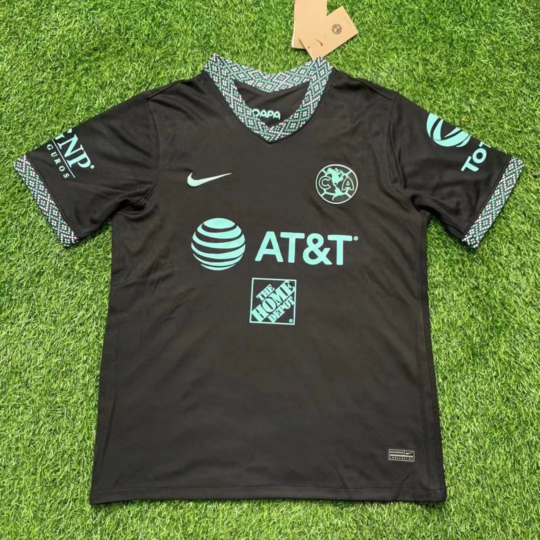 2021-2022 Club América 2nd Away Black Thailand Soccer Jersey-912/07