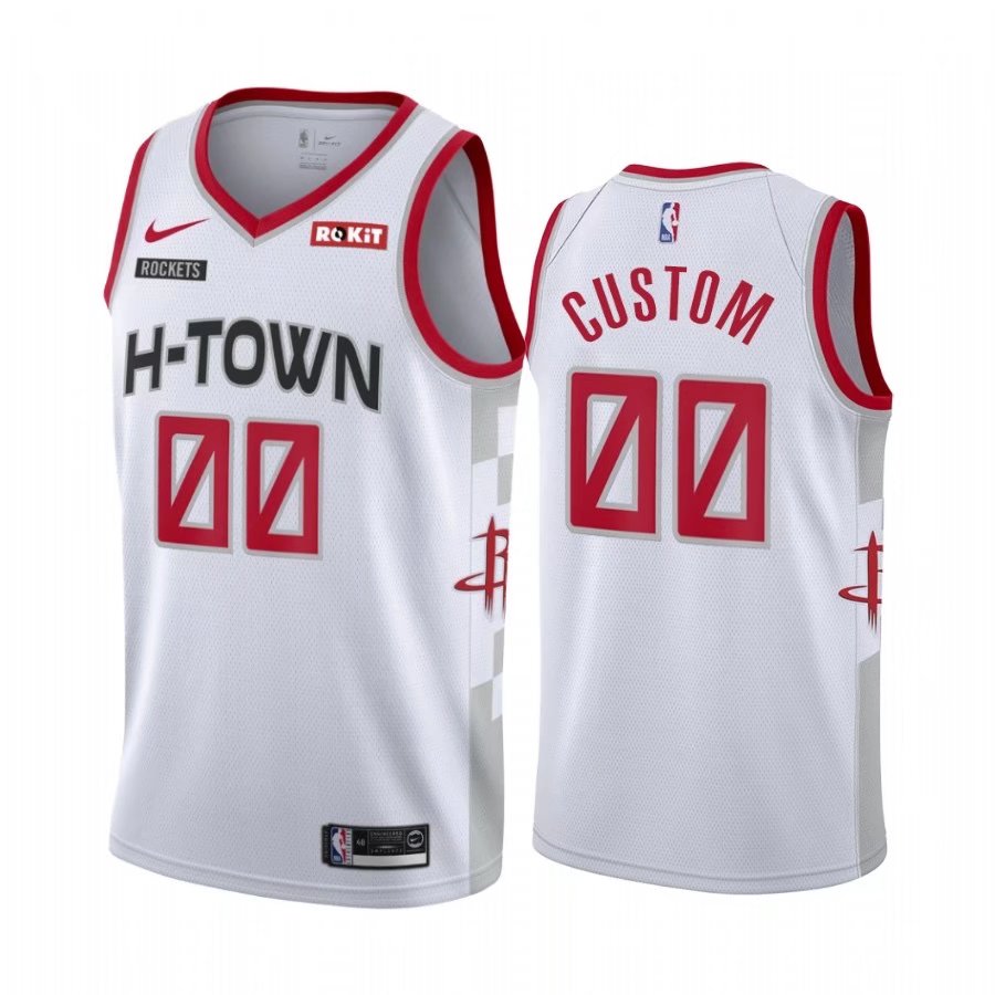 NBA Houston Rockets White #00 Jersey-SN