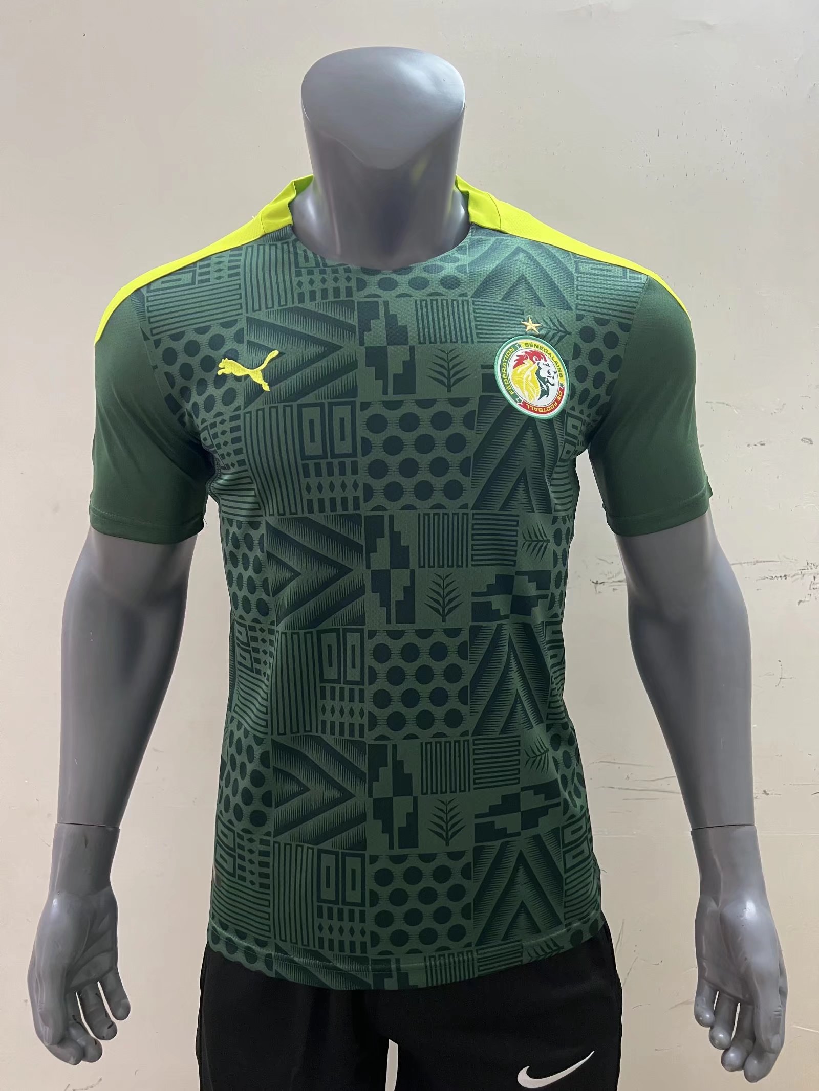 2021/22 Senegal Away Green Thailand Soccer Jersey AAA-416