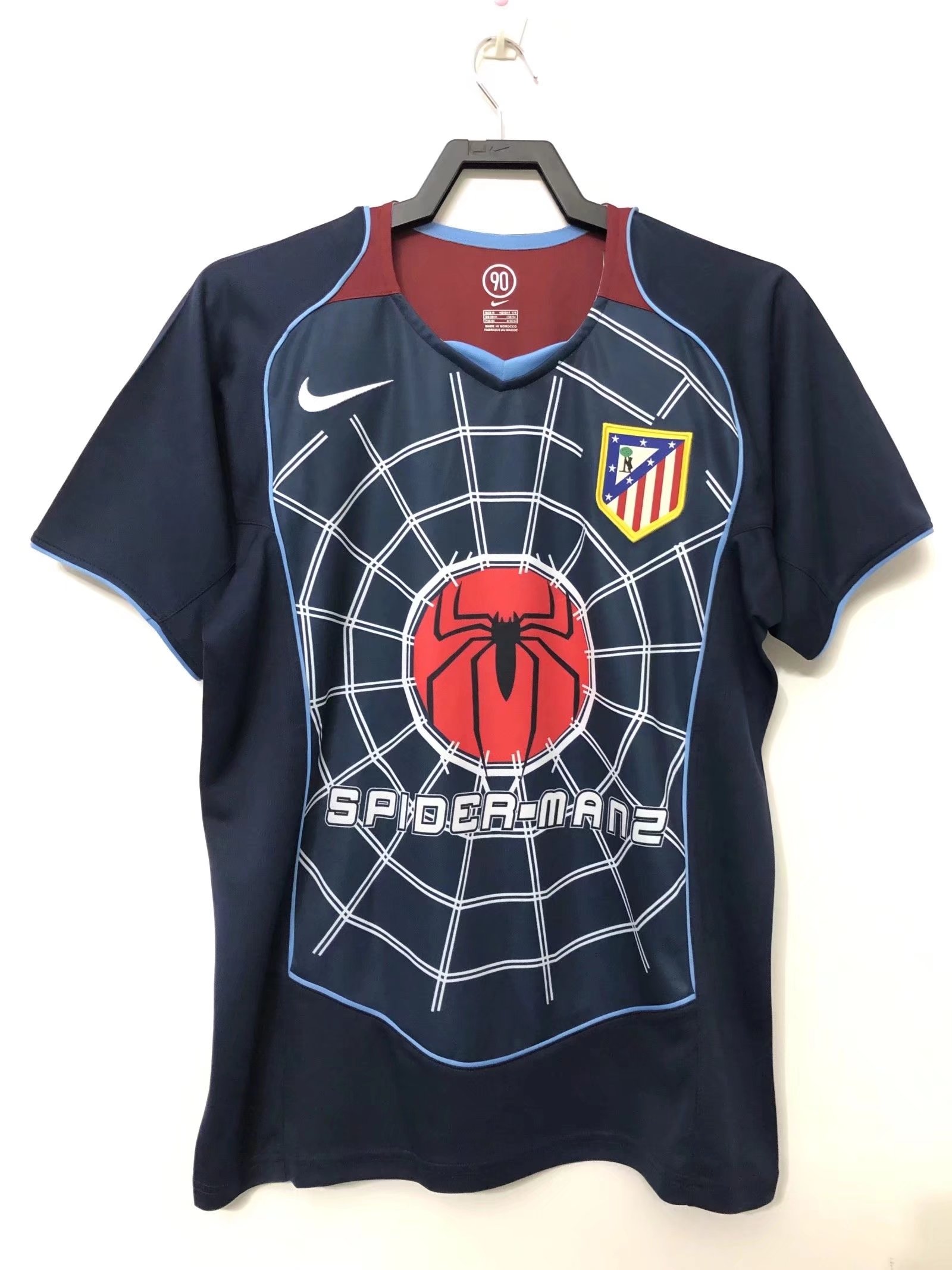 04-05 Retro Version Version 2021-2022 Atletico Madrid Away Black Thailand Soccer Jersey-811