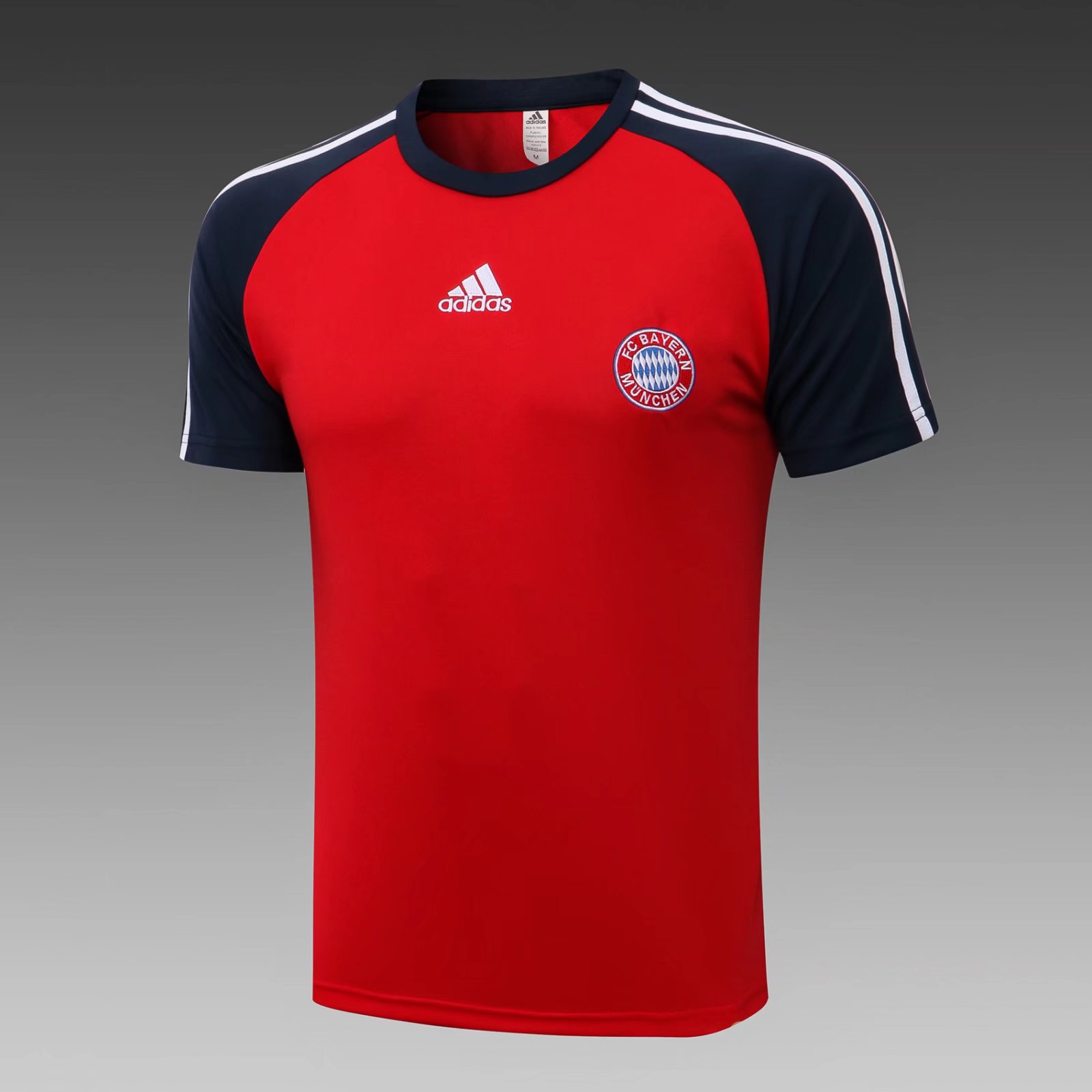 2021-2022 Bayern München Red Short-Sleeve Thailand Soccer Tracksuit Top-815