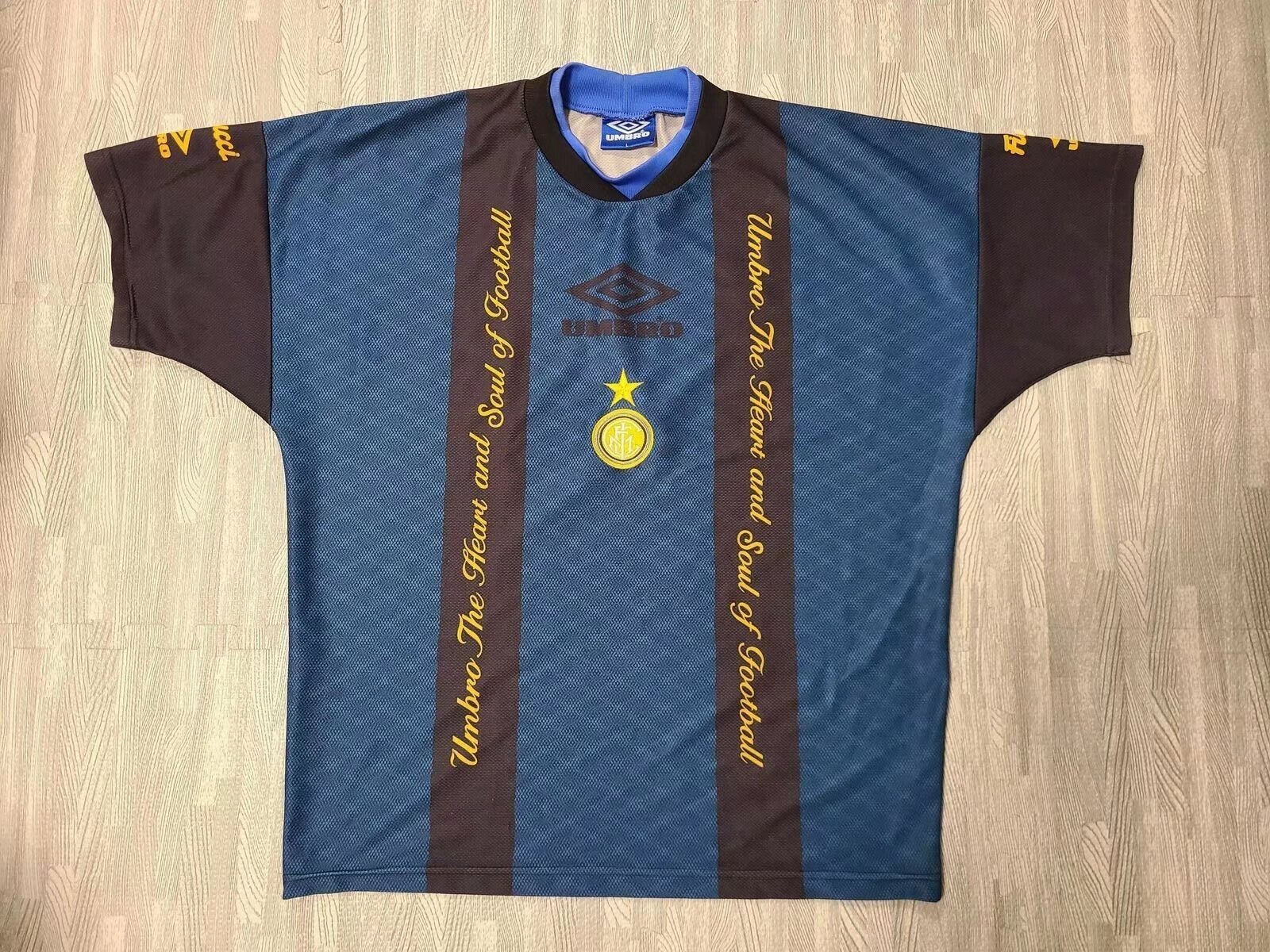 94-95 Retro Version Inter Milan Black & Blue Thailand Soccer Jersey AAA-2041