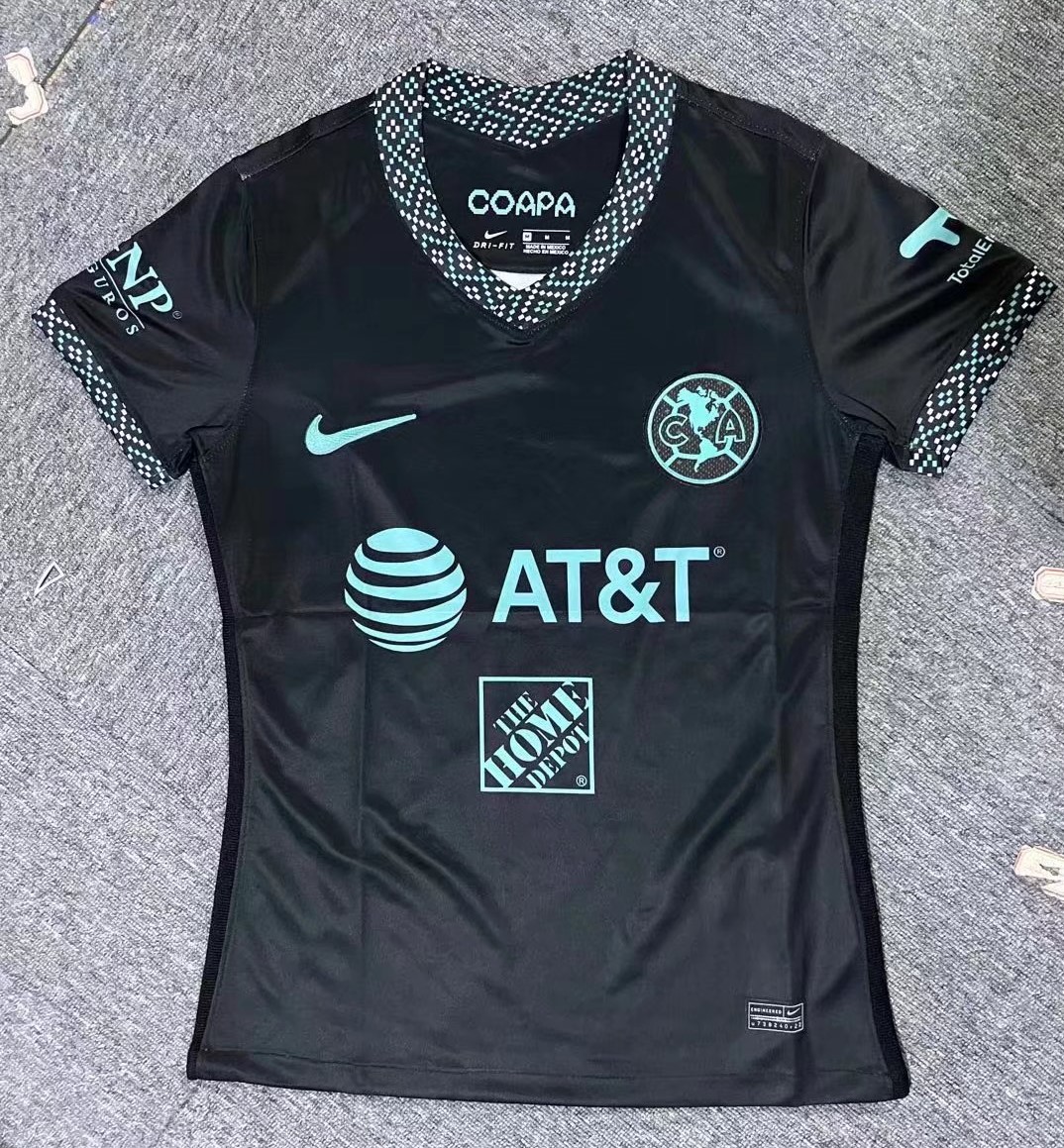 2022-23 Club America 2nd Away Black Female TrainingThailand Soccer Jersey AAA-802