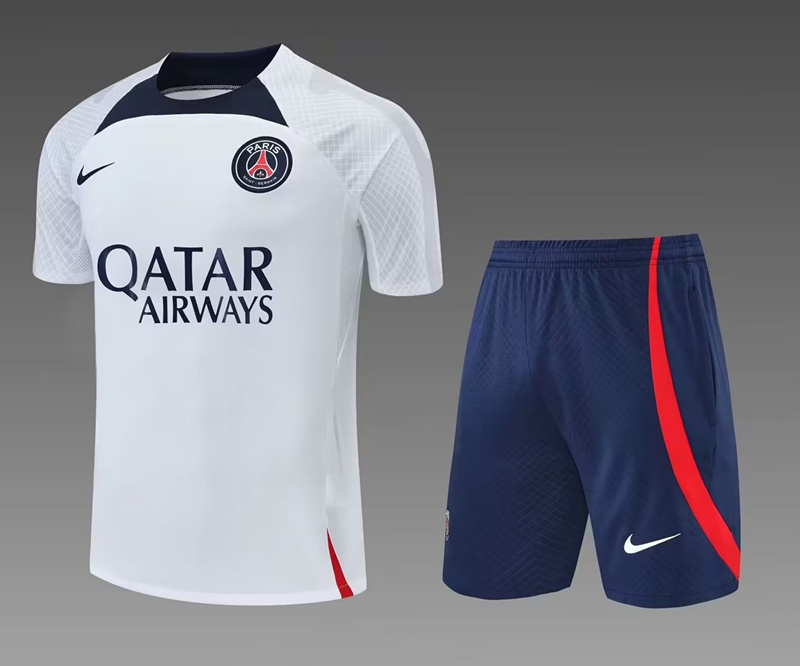 2022/23 Paris SG White Soccer Training Uniform-418