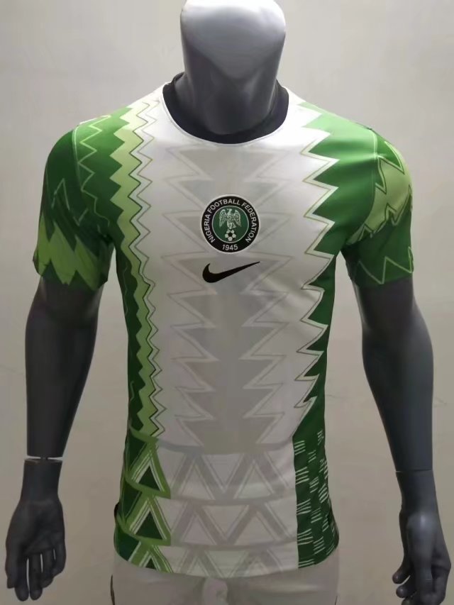 2022-23 Nigeria Home White & Green Soccer Thailand Jersey AAAA-416