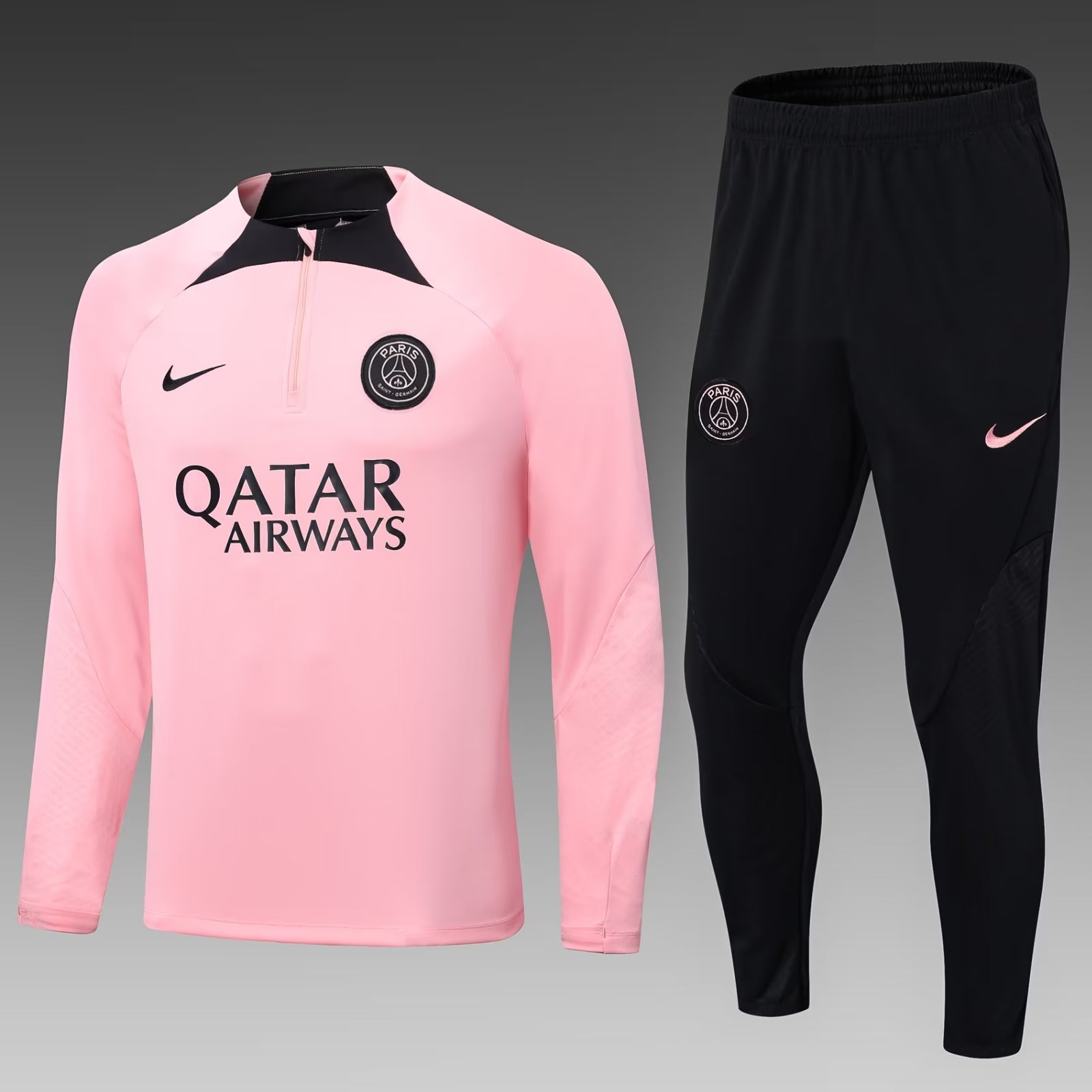 2022-23 Paris SG Pink Thailand SoccerTracksuit Uniform-411