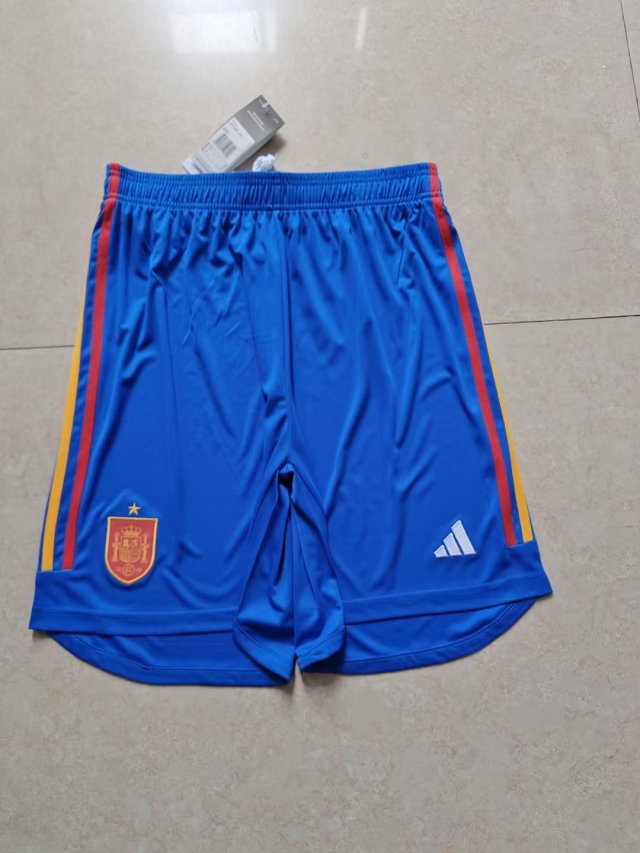 2022/23 Spain Away  Blue Thailand Soccer Shorts-509